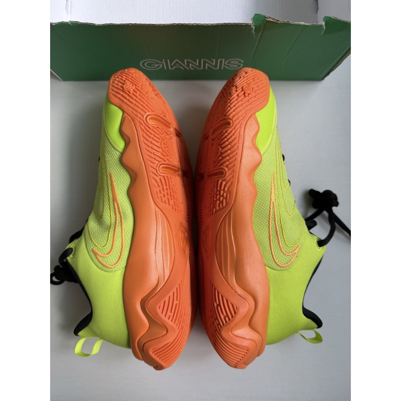 Nike Giannis Immortality 4 GS Halloween Cyber Mandarin FZ6734-301 5.5Y W7