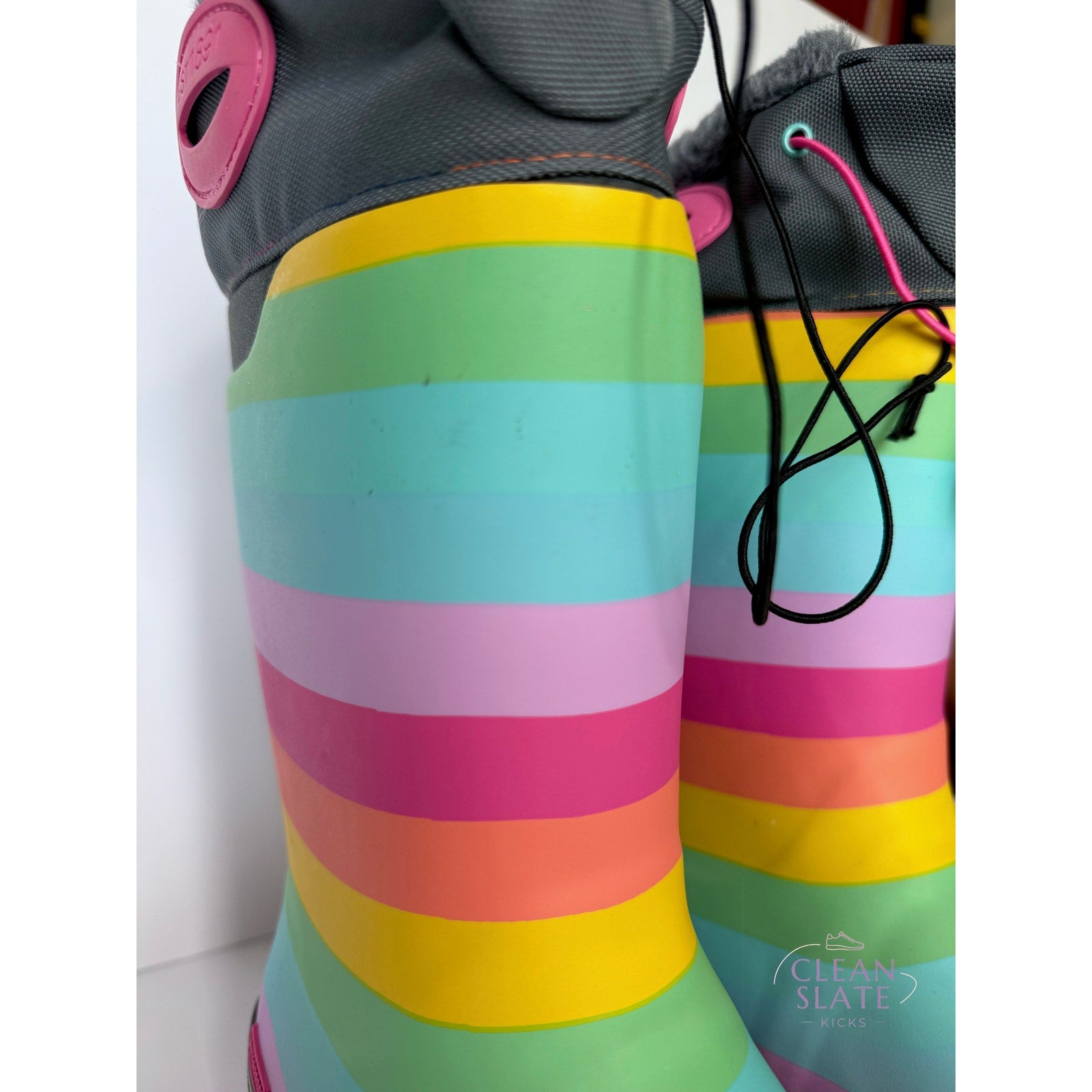 Western Chief Rainbow Rules Winterprene Boot Kids 6B Multi 24116293B NWT