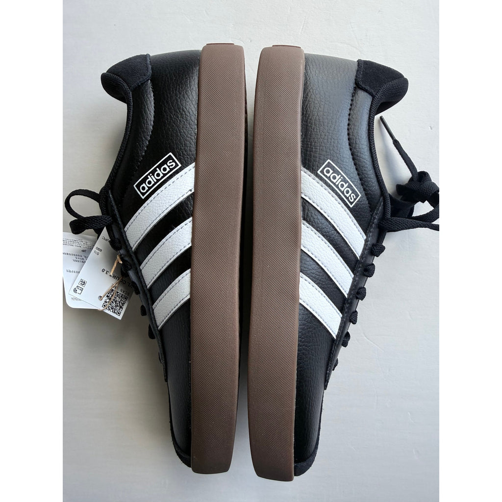 Adidas VL Court 3.0 ID8796 Black White Gum Women's 7 NWT