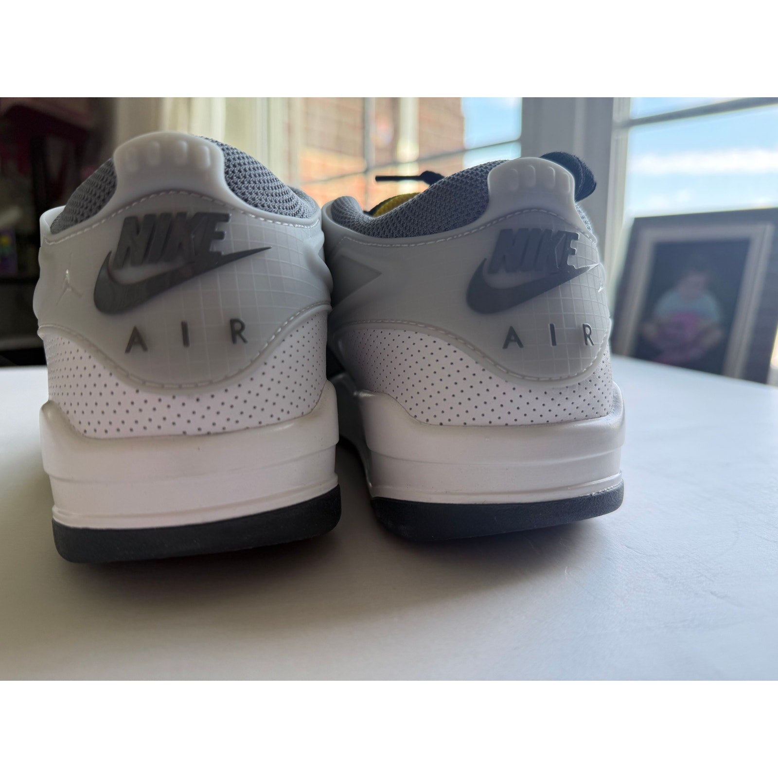 Air Jordan 4 RM Premium GS IB8051-100 White Fire Red Black 5.5Y Women's 7 NIB