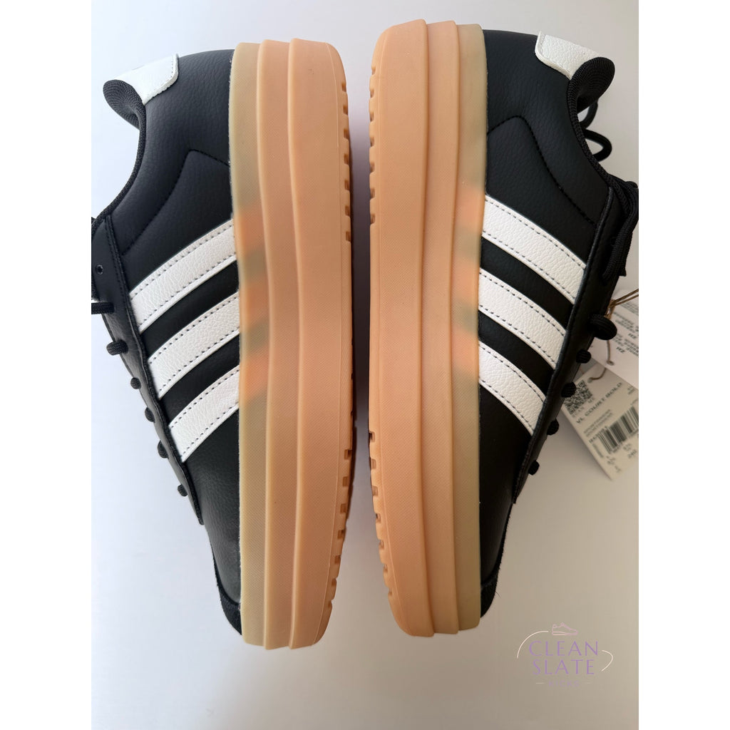 Adidas VL Court Bold IH3081 Black White Gum Women's 7 / UK 5.5 / EUR 38.5 NWT