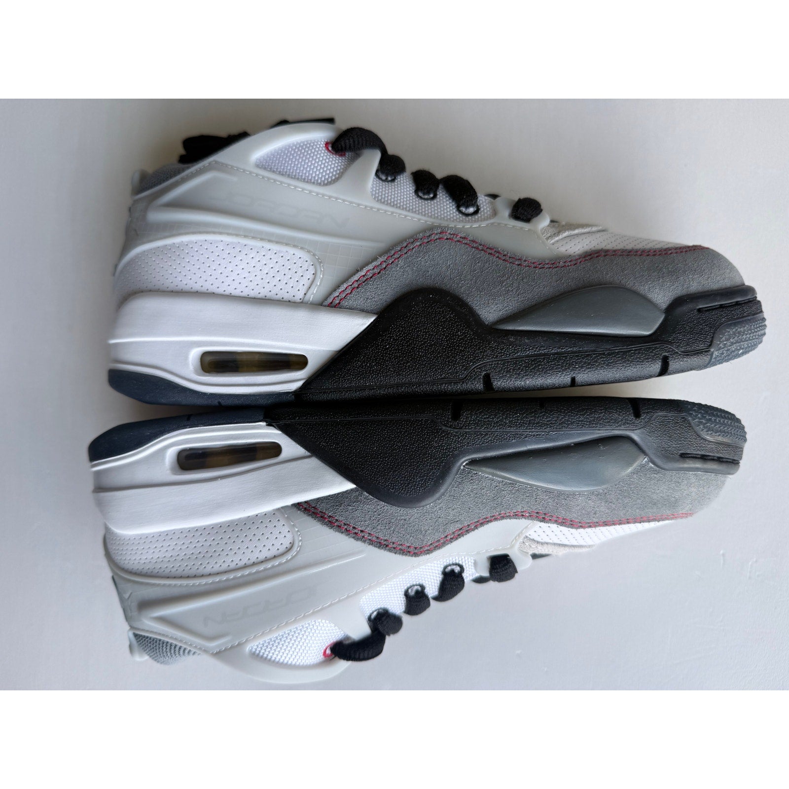 Air Jordan 4 RM Premium GS IB8051-100 White Fire Red Black 5.5Y Women's 7 NIB