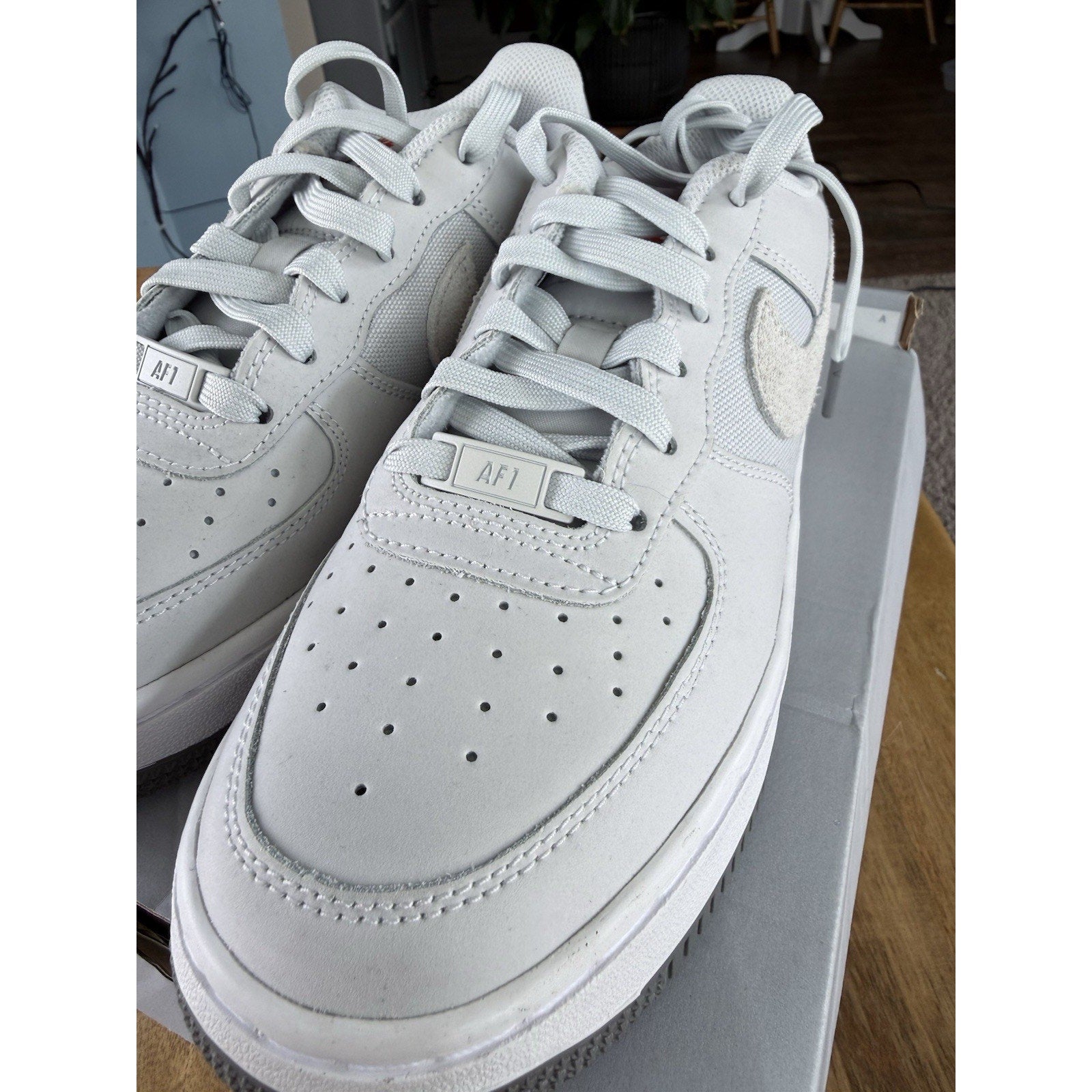 Nike Air Force 1 LV8 2 GS FJ4501-001 Phantom Black Suede Kids 5Y / W6.5 NIB