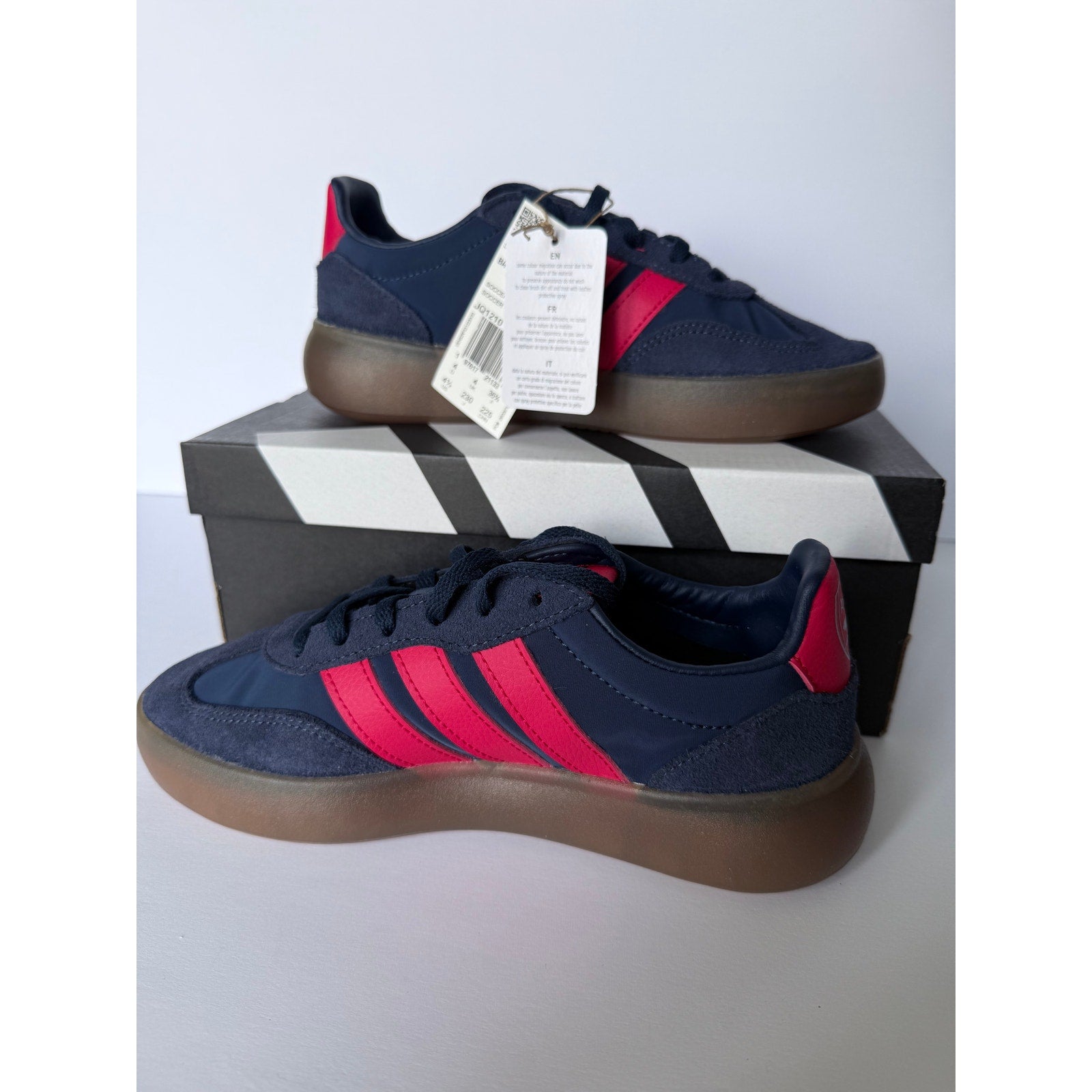 Adidas Barreda Decode Arsenal FC Junior Shoes Navy Red JQ1210 Size 4.5Y / W6 NIB