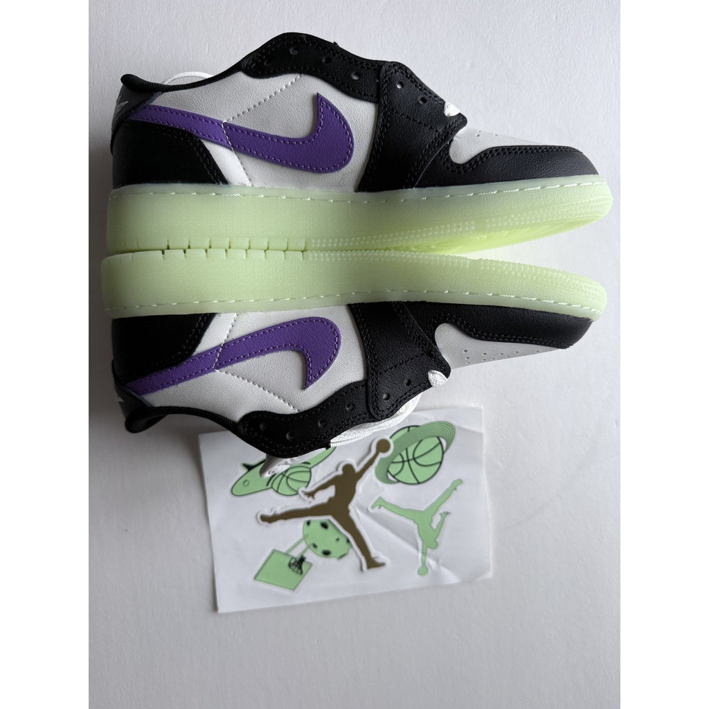 Air Jordan 1 Retro Low OG GS Black Raspberry HF0410-001 5Y Womens 6.5 NIB