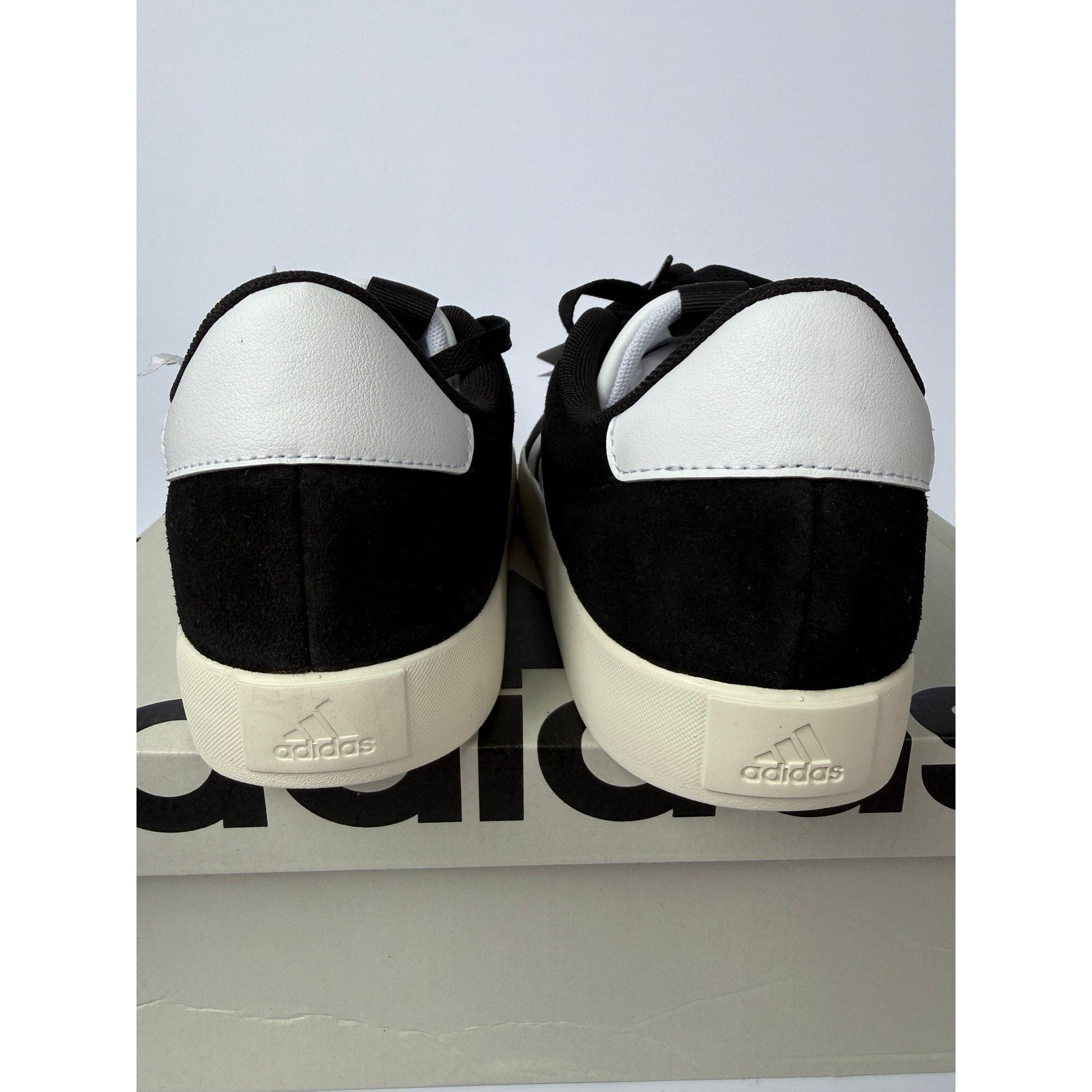 Adidas VL Court 3.0 Skate Black White Cream ID6279 Men 9.5 NWT