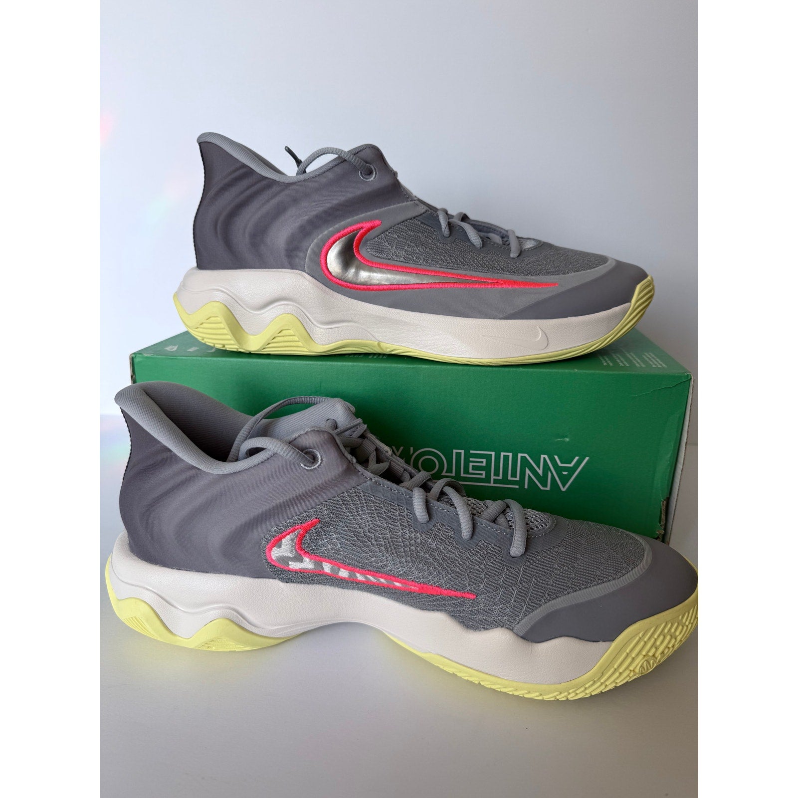 Nike Giannis Immortality 4 Wolf Grey Men's 12 FQ3680-009 Basketball NIB