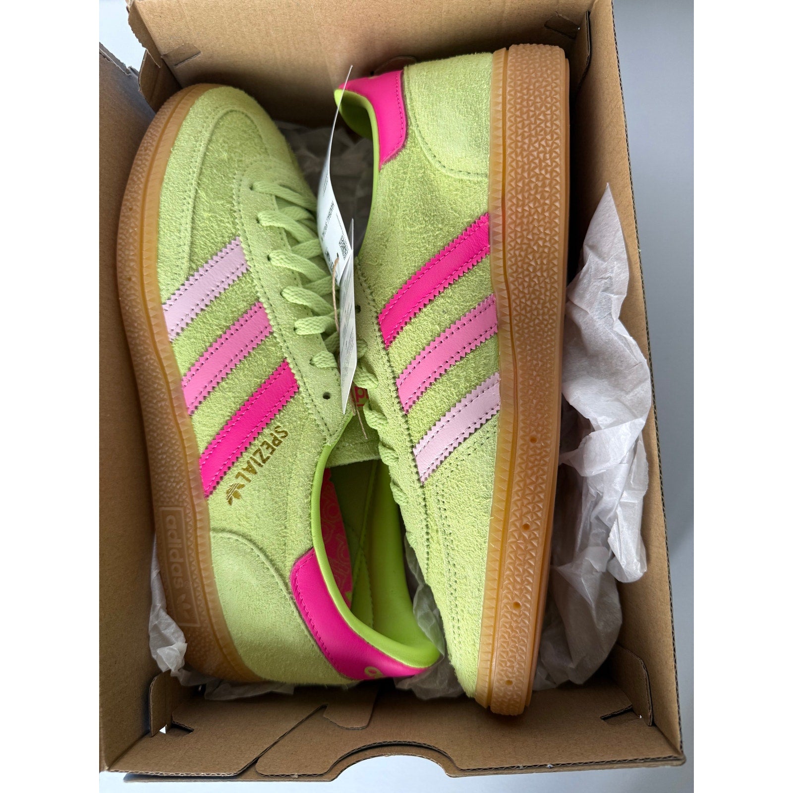 Adidas Handball Spezial W JP8752 Pulse Lime Bliss Pink Women's 7.5 / UK 6 NIB