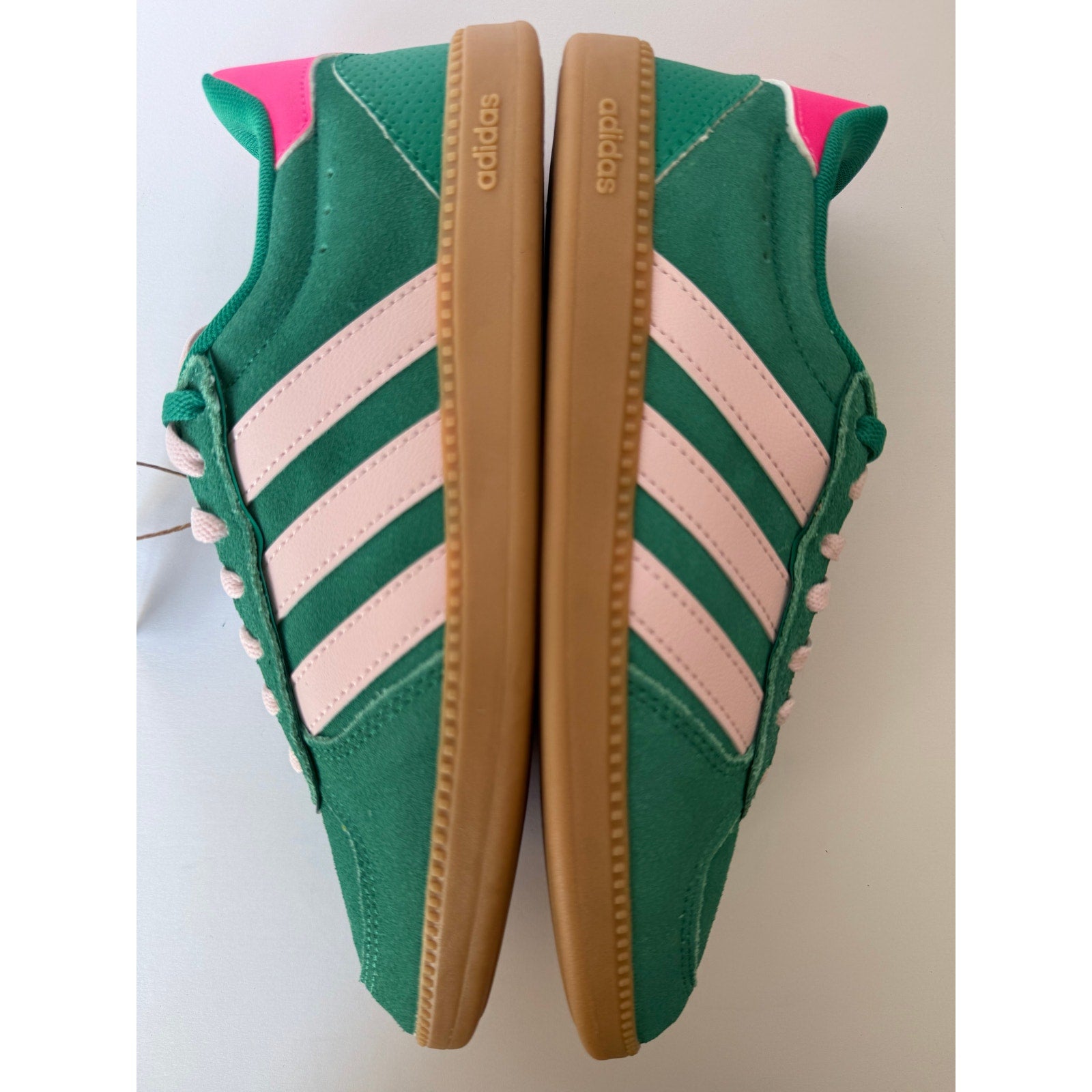 Adidas Breaknet Sleek J JR2131 Court Green Clear Pink Kids 5 / UK 4.5 / EUR 37
