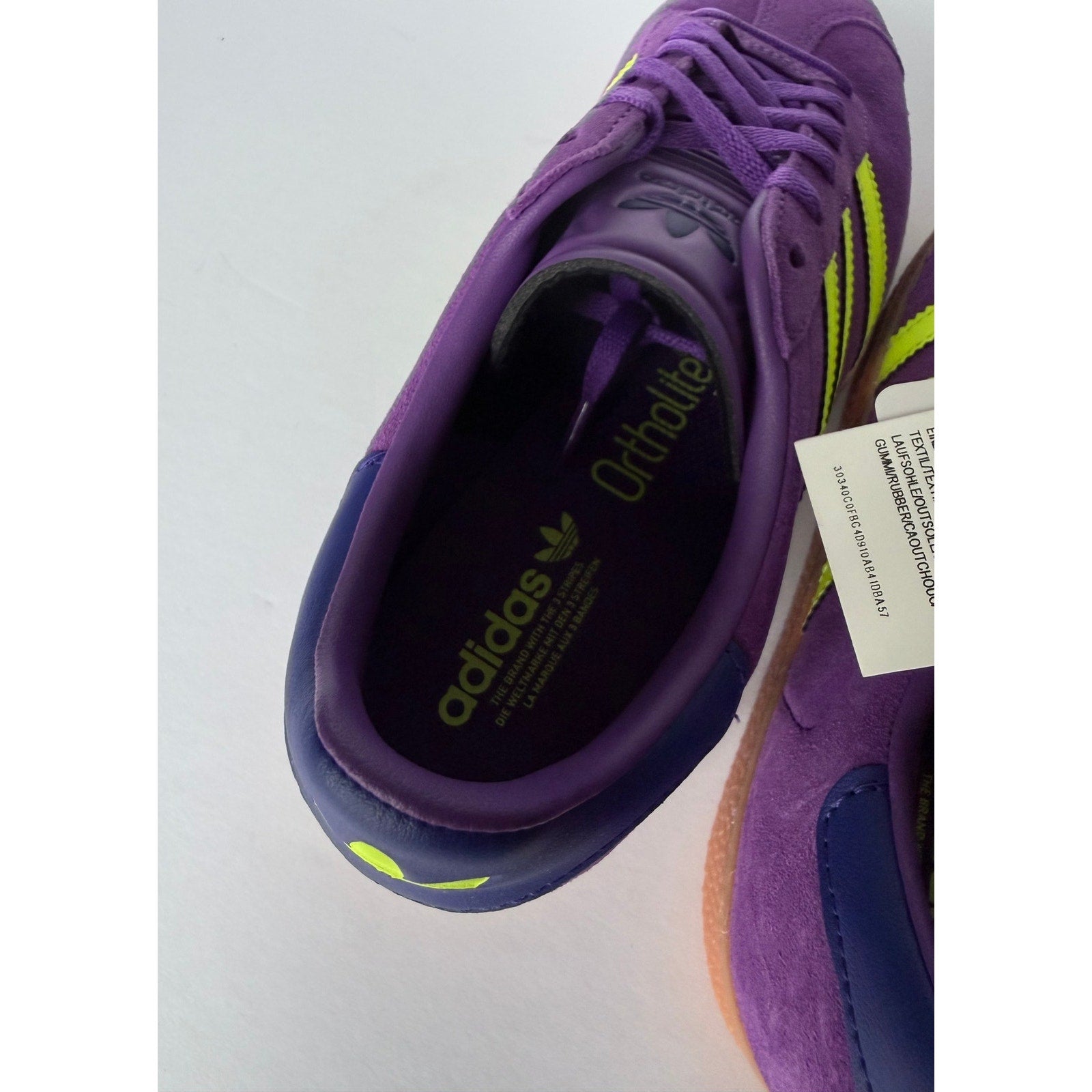Adidas Gazelle J Active Purple Solar Yellow JP7126 Sz 6.5Y NWT