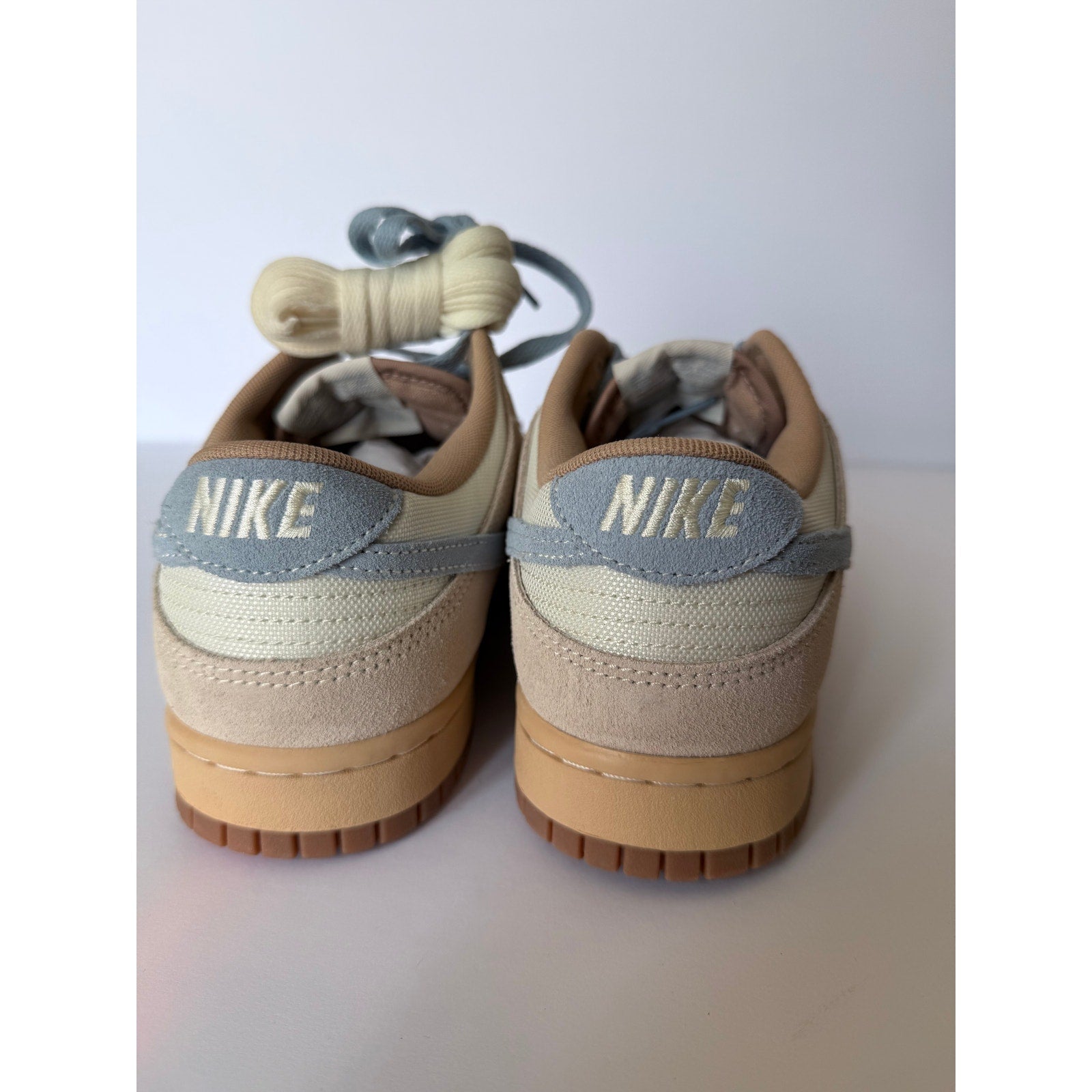 Nike Dunk Low HF0106-100 Sanddrift Armory Blue Suede Men's 9 Women's 10.5 NIB