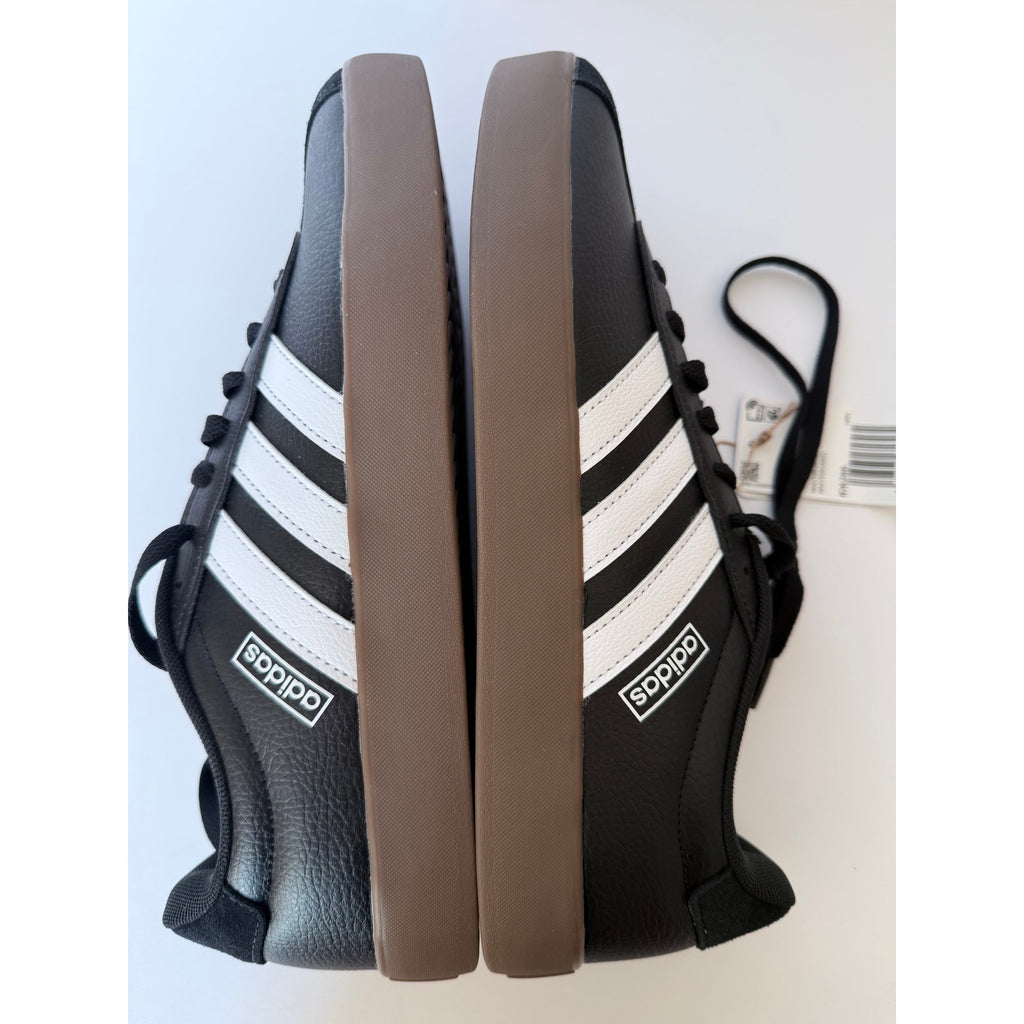 Adidas VL Court 3.0 Skate Men's 10 Black White Gum ID6286 NWT Skateboard