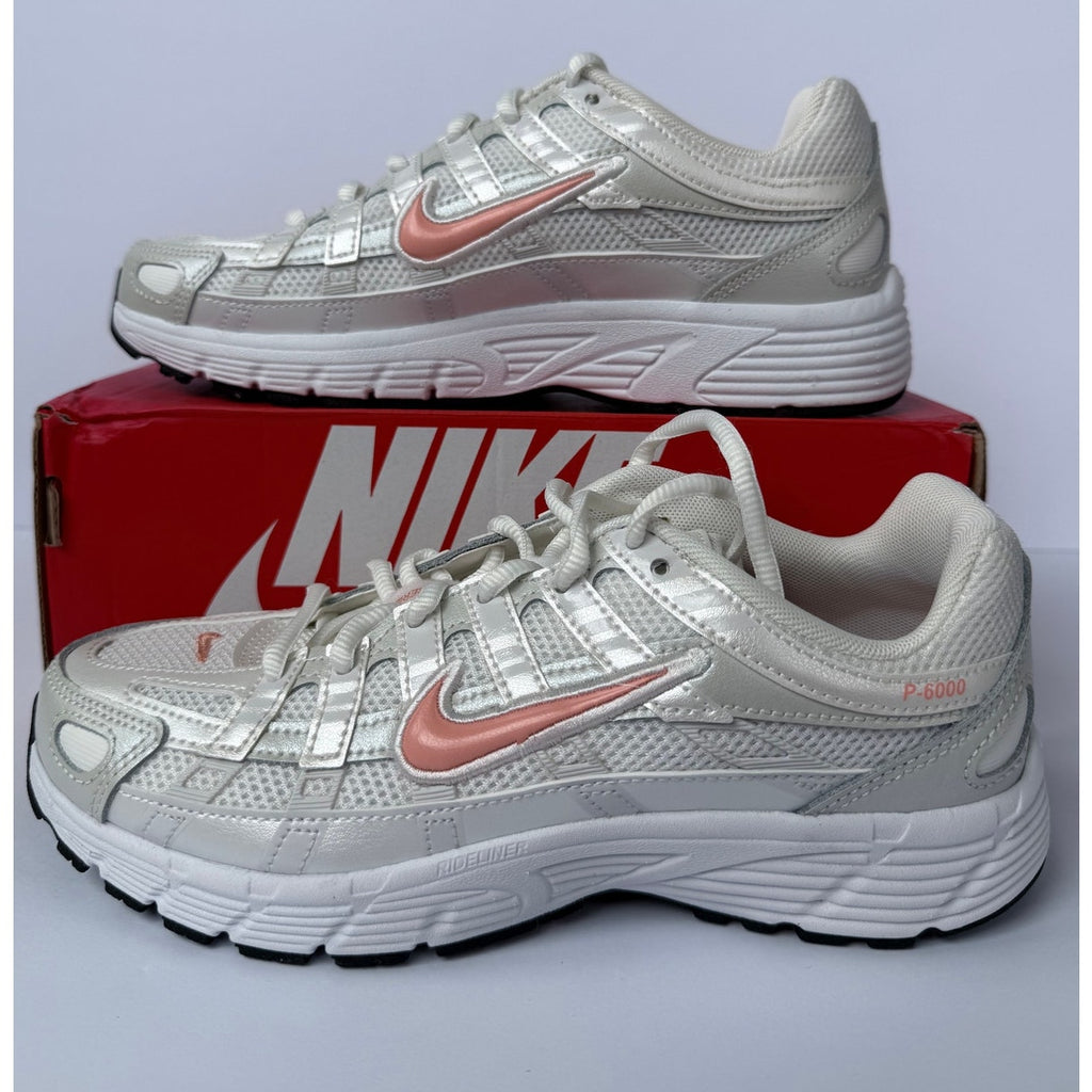 Nike P-6000 GS Summit White Apricot Agate HV5064-100 Size 4.5Y Women's 6 NIB