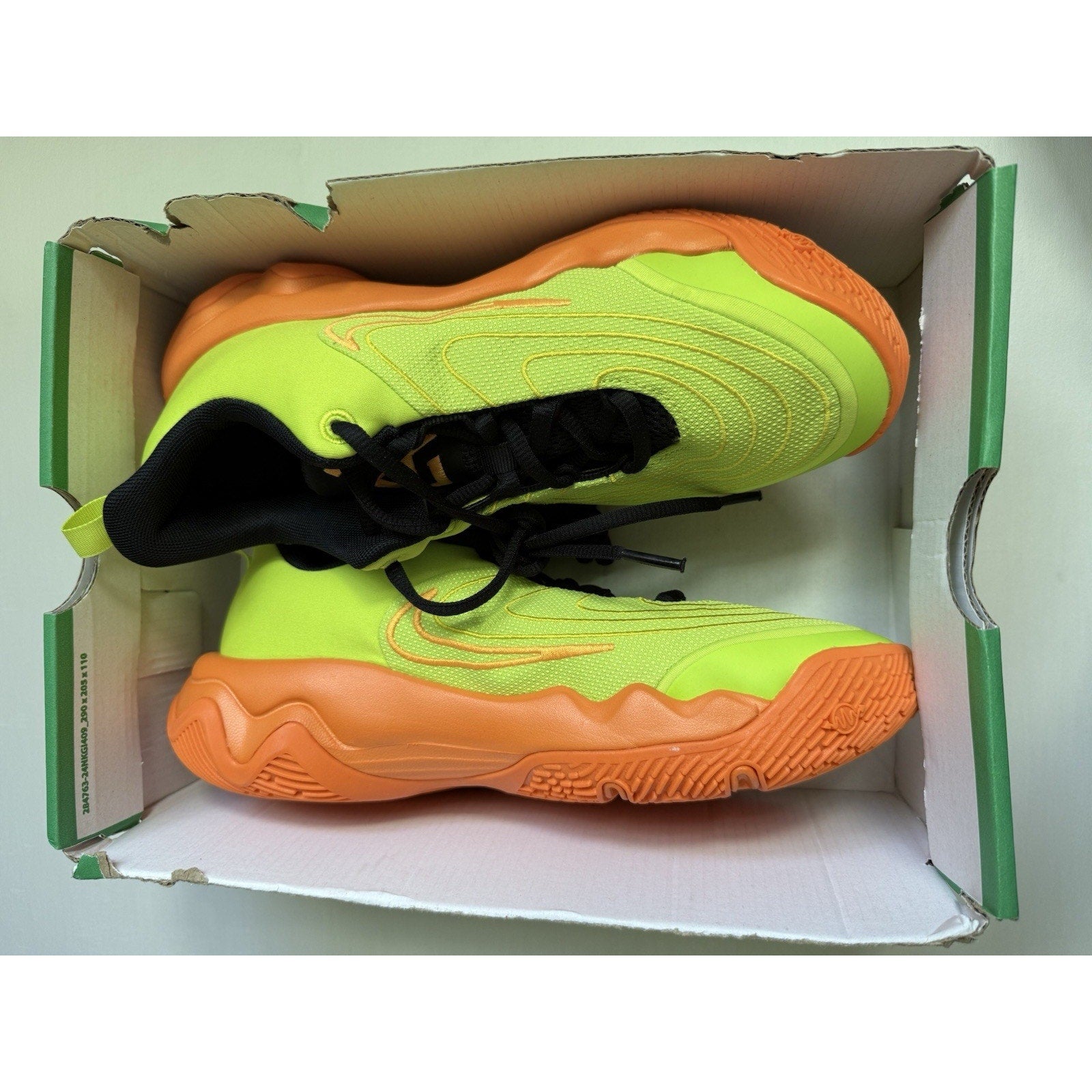 Nike Giannis Immortality 4 GS Halloween Cyber Mandarin FZ6734-301 5.5Y W7