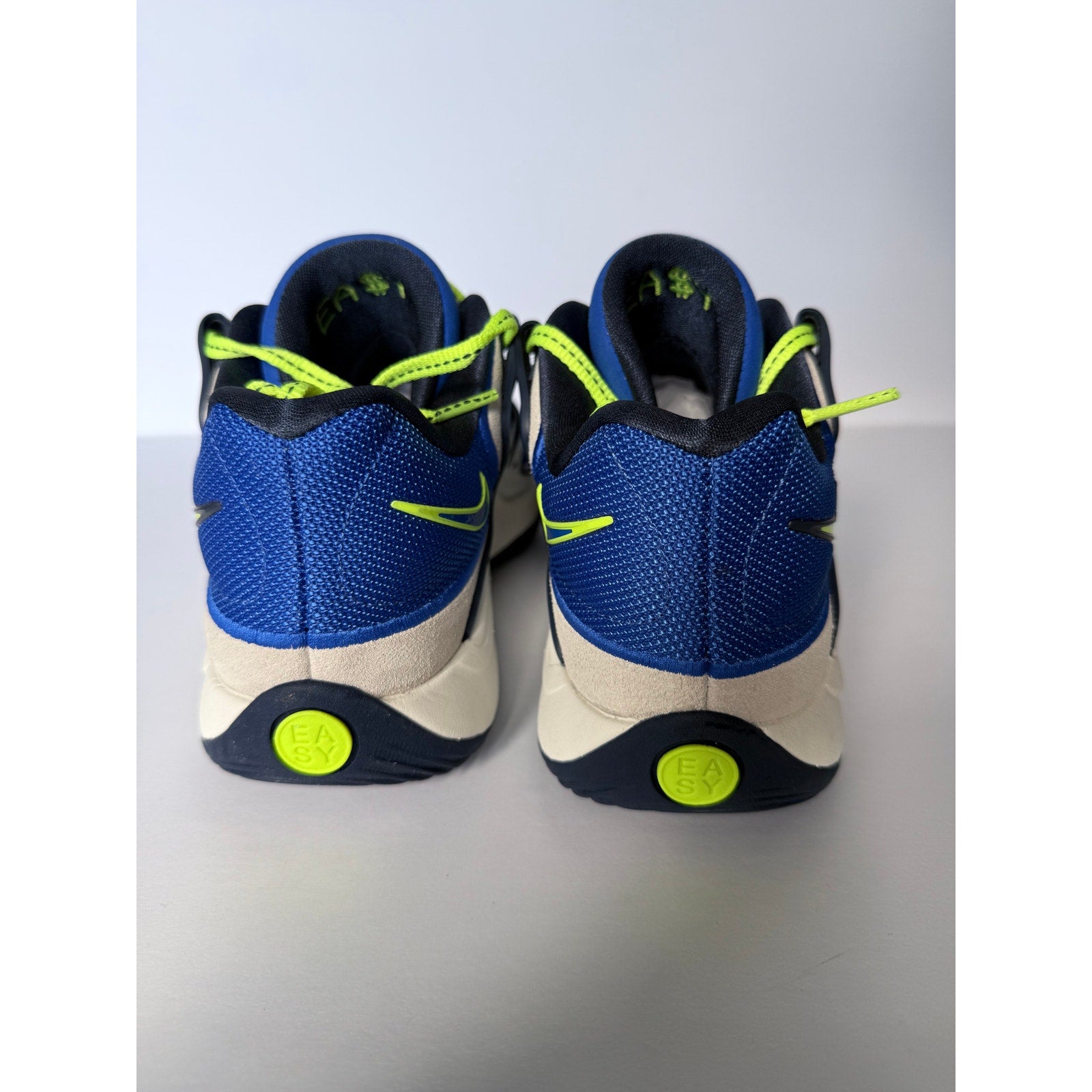 Nike KD18 Seat Pleasant HV1992-400 Hyper Royal Neon Yellow Men's 8.5 Women's 10