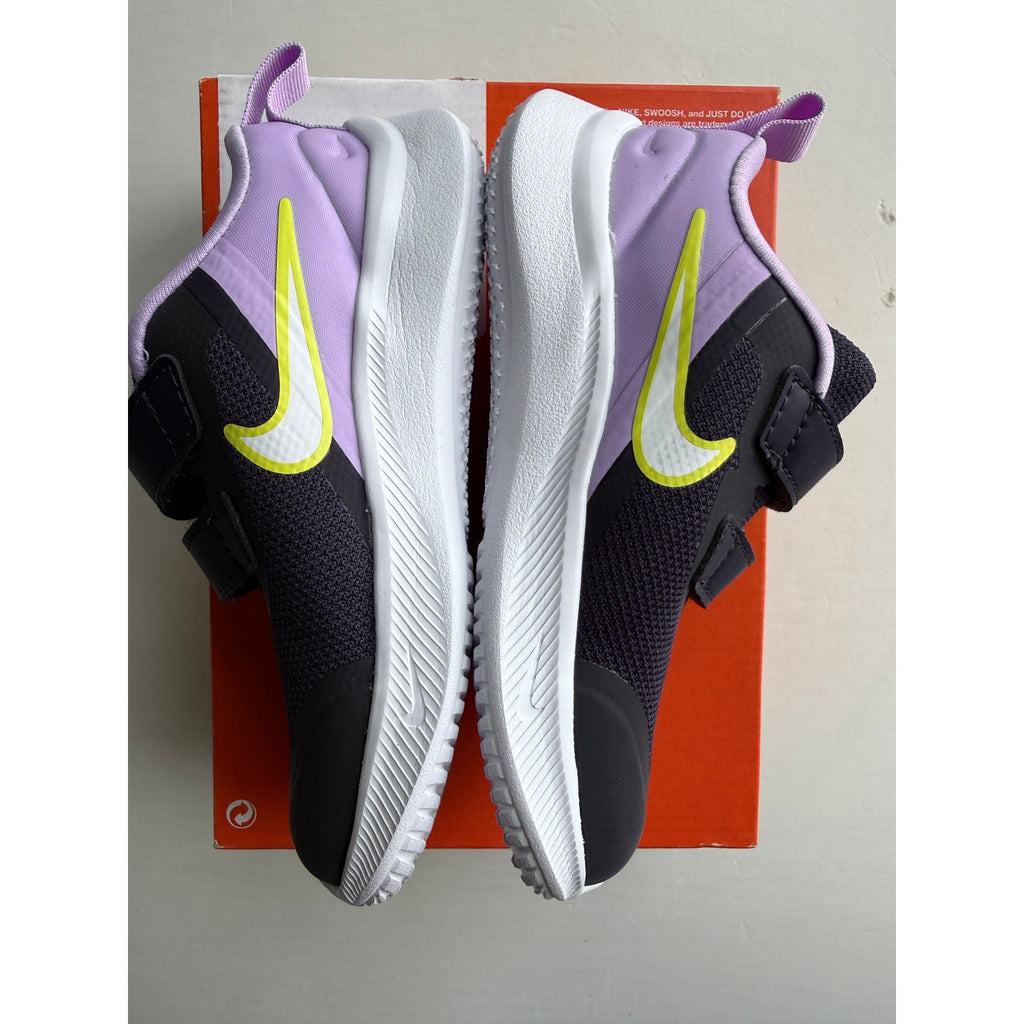 Nike Star Runner 3 TDV DA2778, Toddler 9C, Black/Lilac/Yellow
