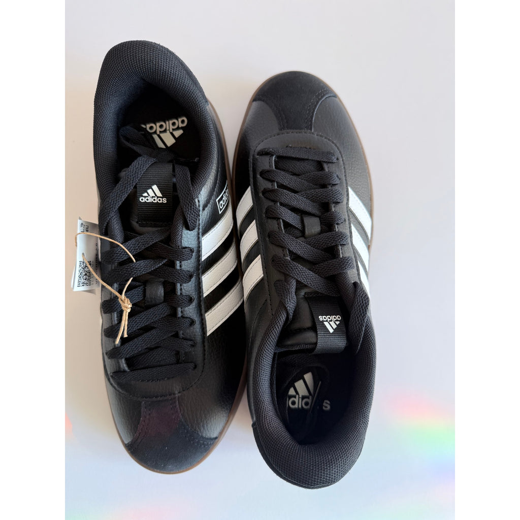 Adidas VL Court 3.0 ID8796 Black White Gum Women's 7 / UK 5.5 New With Tags