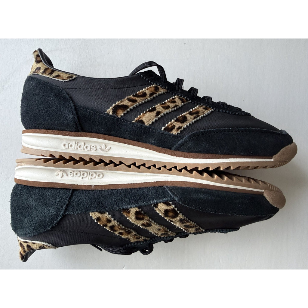 Adidas SL 72 OG Leopard Print Pony Hair Black JR1640 Womens 7 / UK 5.5 No Box