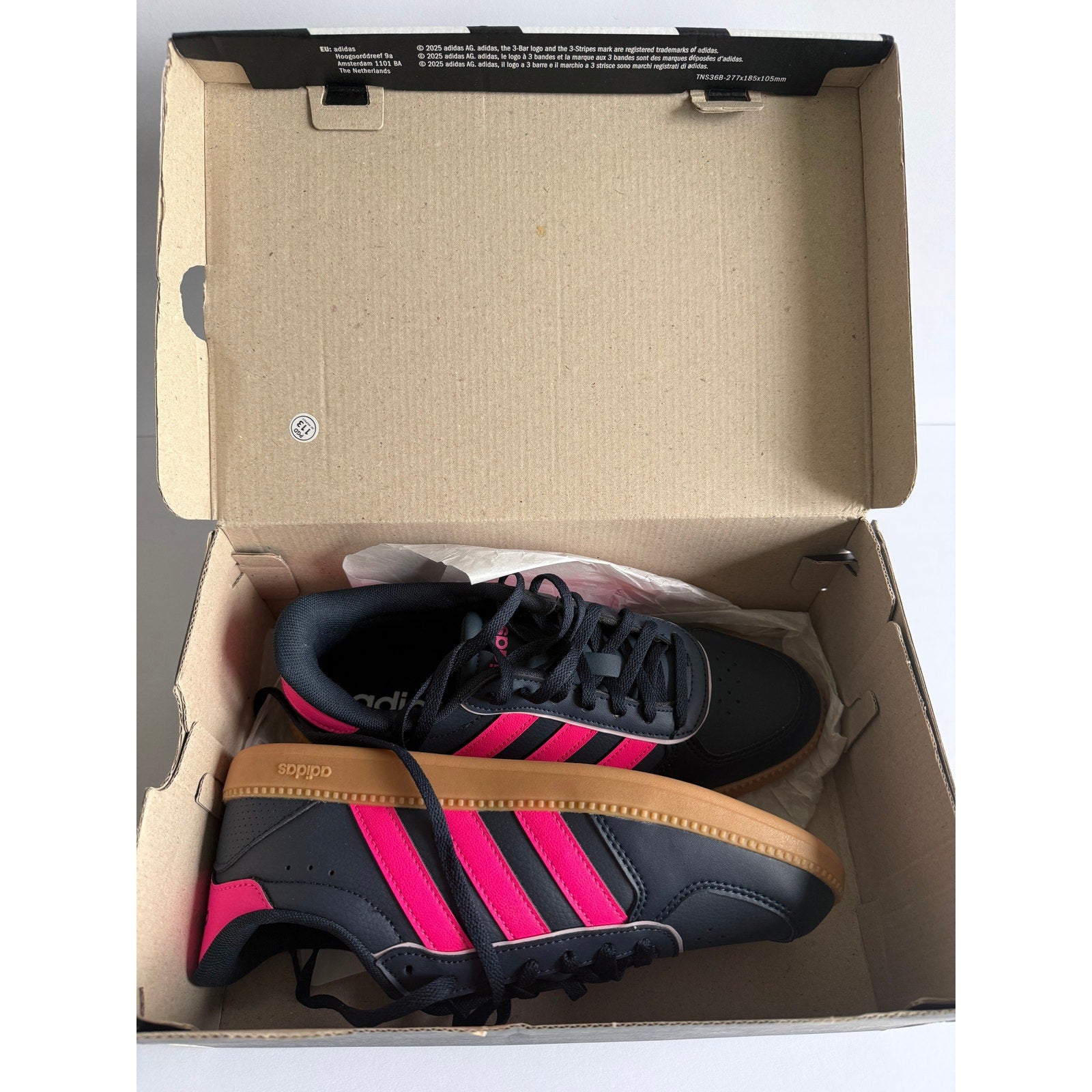 Adidas Breaknet Sleek J JQ3053 Black Pink Gum Kids 5 / UK 4.5 / EUR 37⅓ NIB