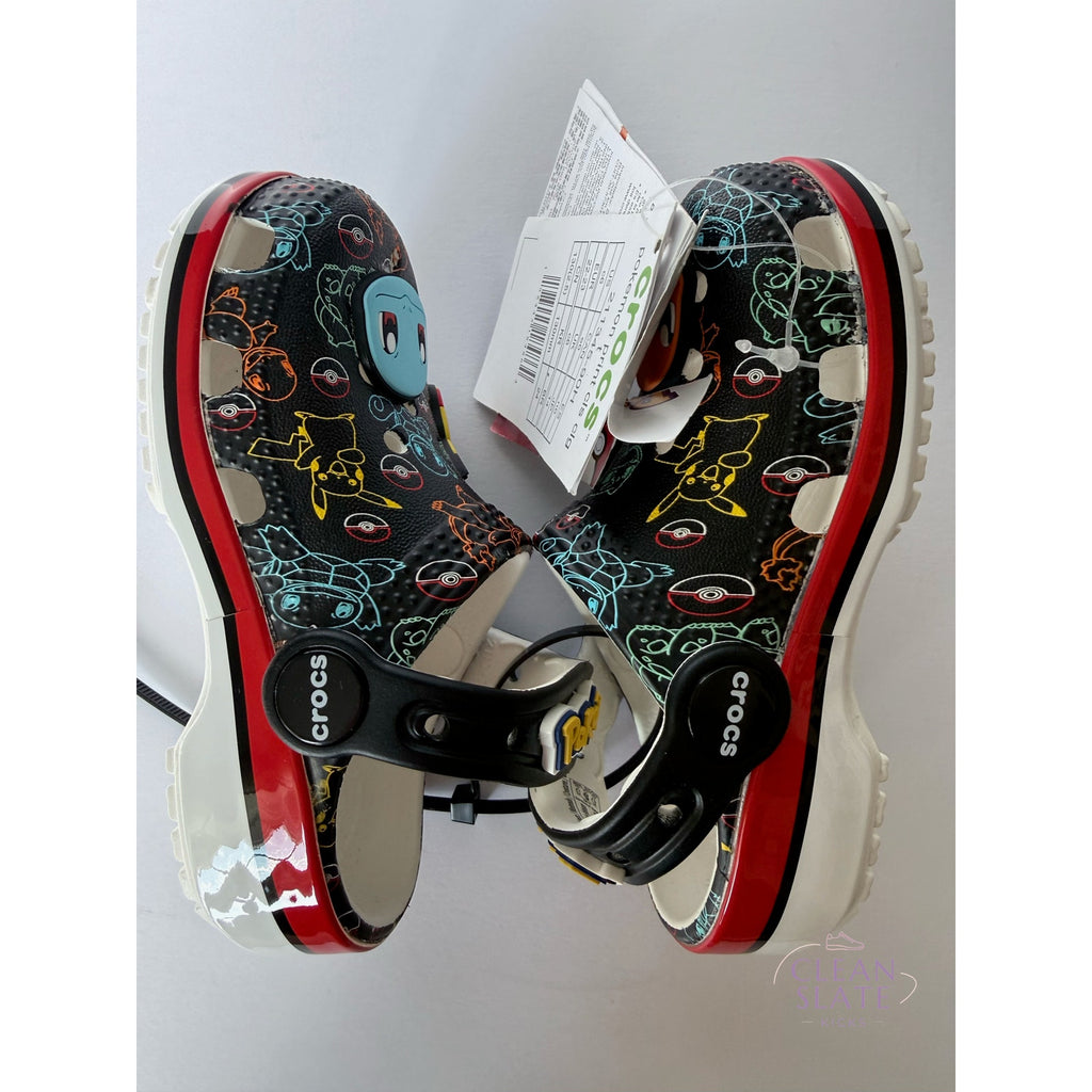 Crocs x Pokémon Print Classic Clog Toddler C6 211345-90H Black Multi NWT