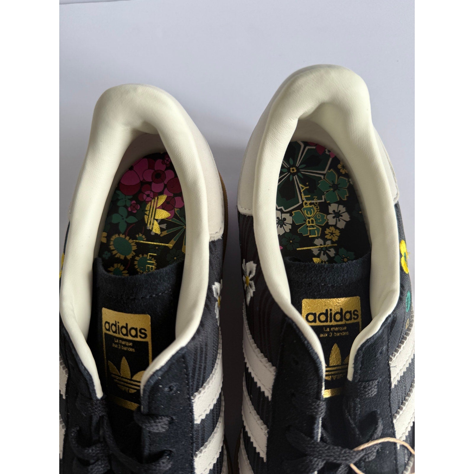 Liberty London x Adidas Gazelle Bold W IH1922 Black Floral Women's 8 / UK 6.5