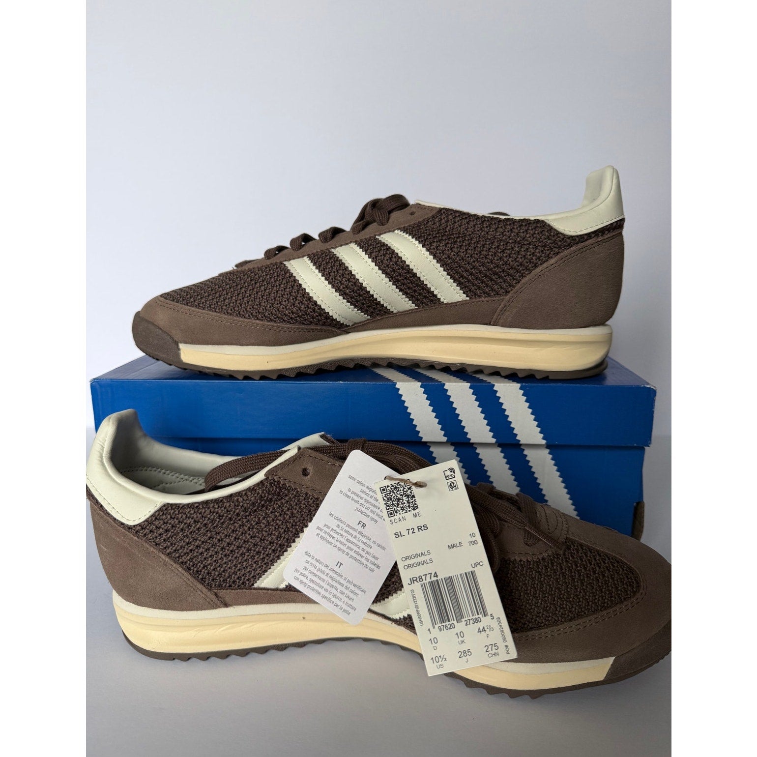 Adidas SL 72 RS Earth Strata Off White JR8774 Men Sz 10.5 NWT