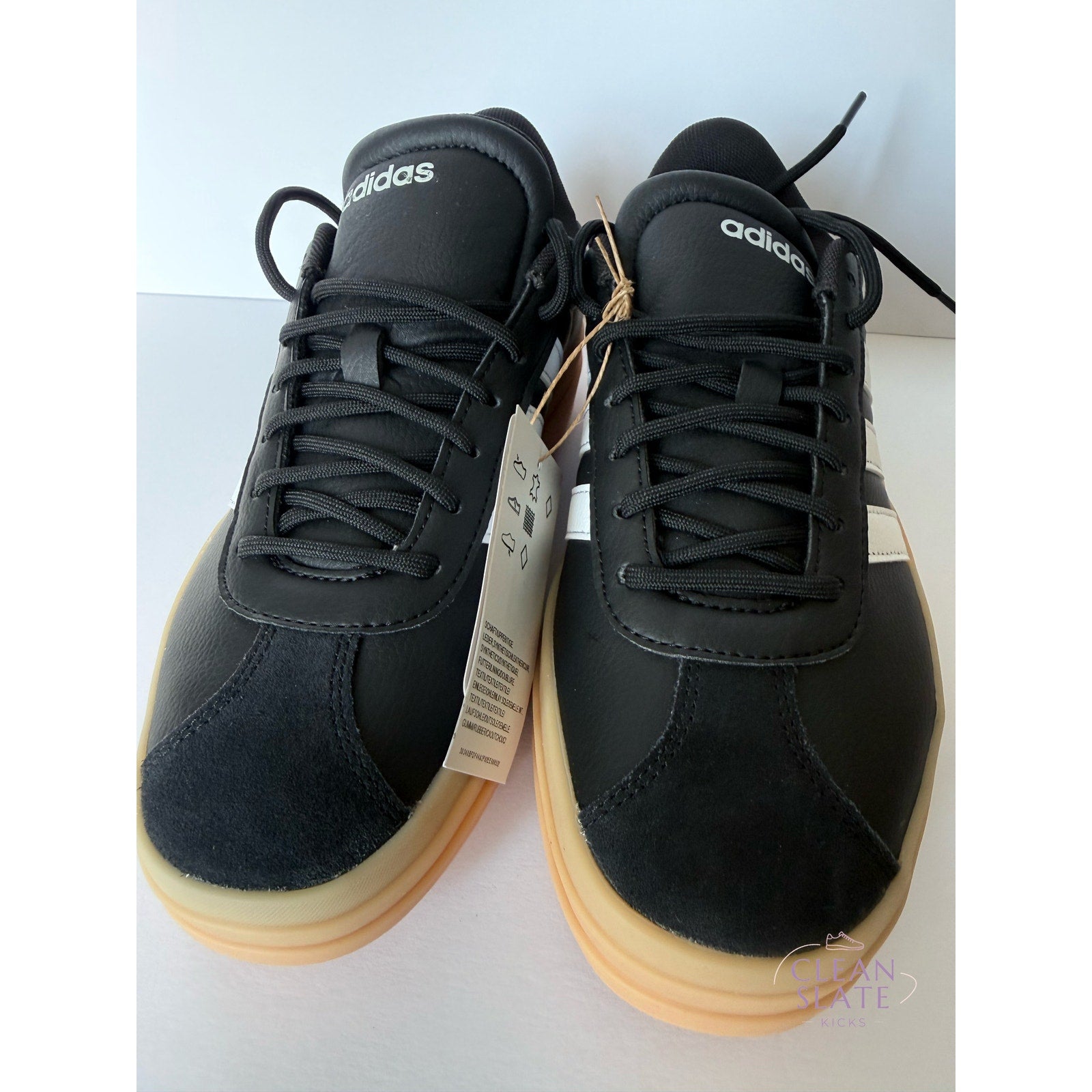 Adidas VL Court Bold IH3081 Black White Gum Women's 7 / UK 5.5 / EUR 38.5 NWT