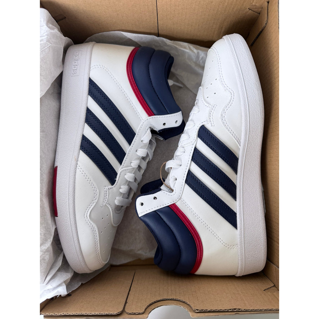 Adidas Hoops 4.0 Mid J JI0904 White Navy Red Kids 5.5Y / UK 5 / EUR 38 NIB