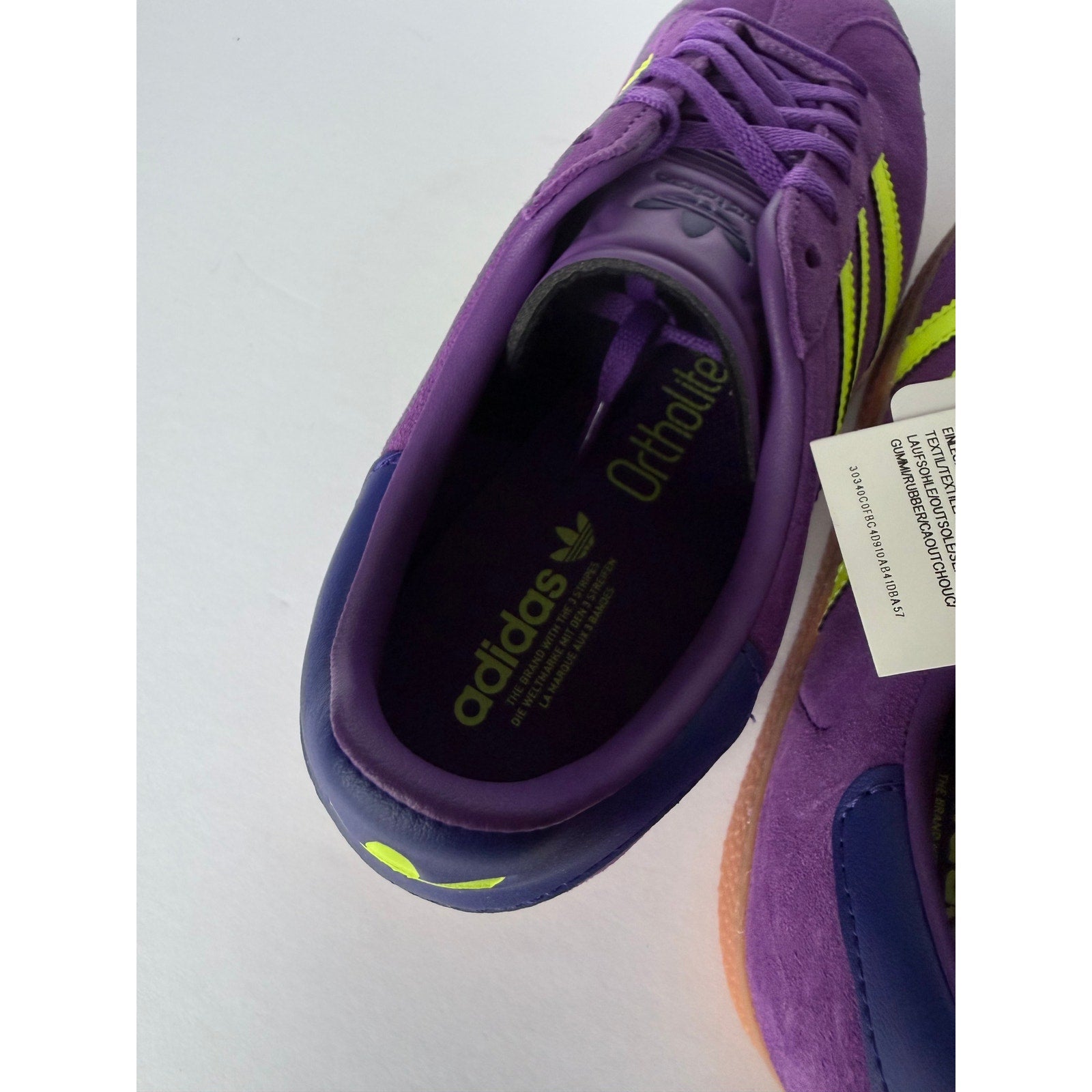 Adidas Gazelle J Active Purple Solar Yellow JP7126 Sz 6.5Y NWT