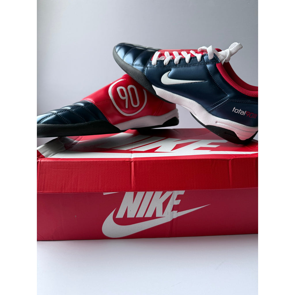 Nike Total 90 II7631-400 Midnight Navy Red White Men's 13 / UK 12 EUR 47.5 NIB