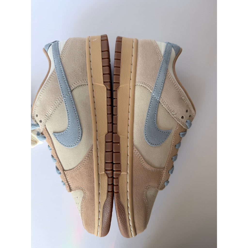 Nike Dunk Low HF0106-100 Sanddrift Armory Blue Suede Men's 9 Women's 10.5 NIB