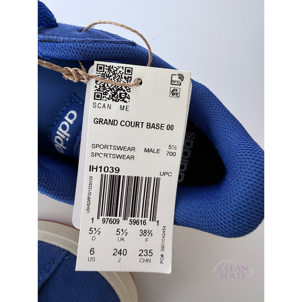 Adidas Grand Court Base 00s IH1039 Royal Blue White Gum 6M/7.5W NIB