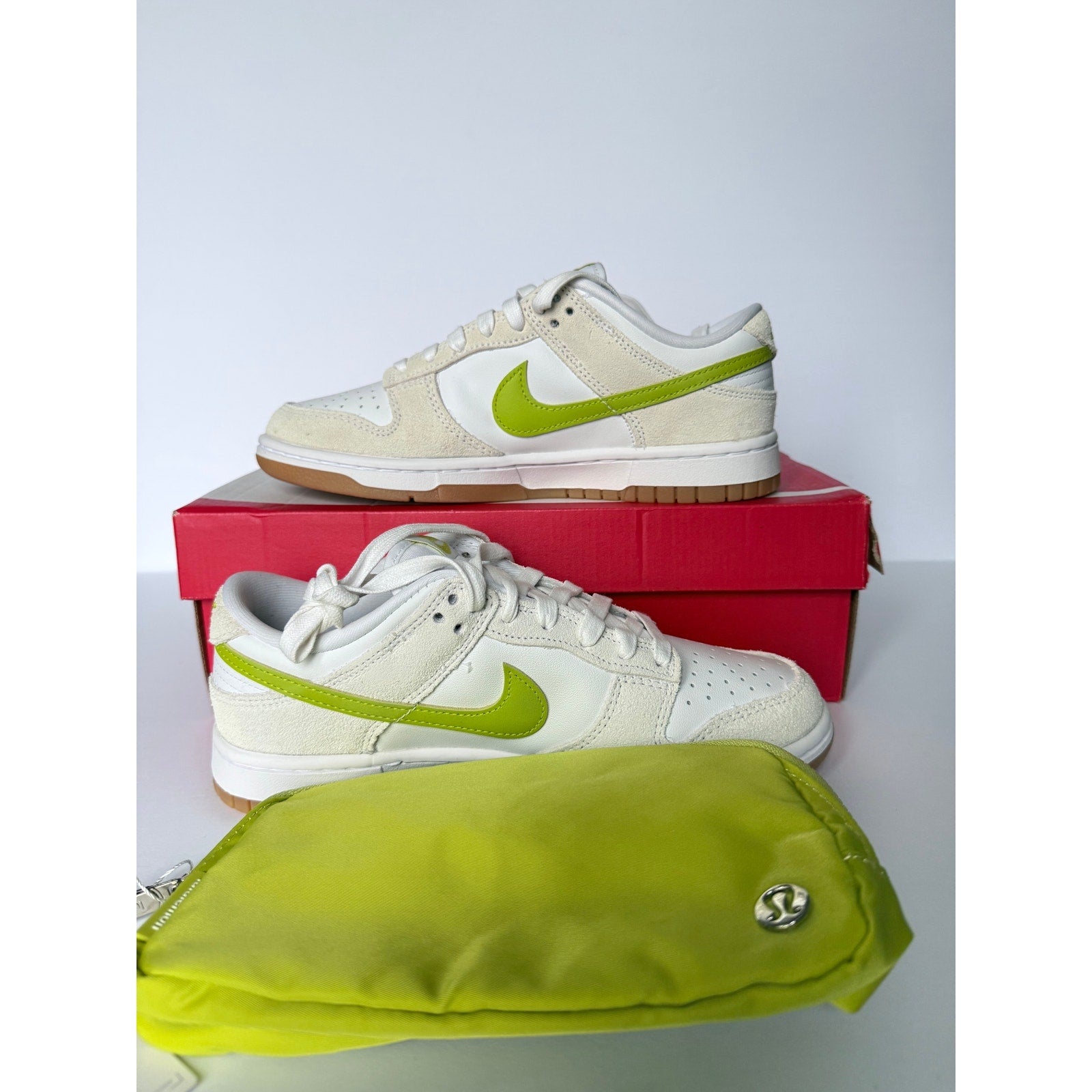 Nike W Dunk Low Bright Cactus W8 + Lululemon Belt Bag MATCHING SET!