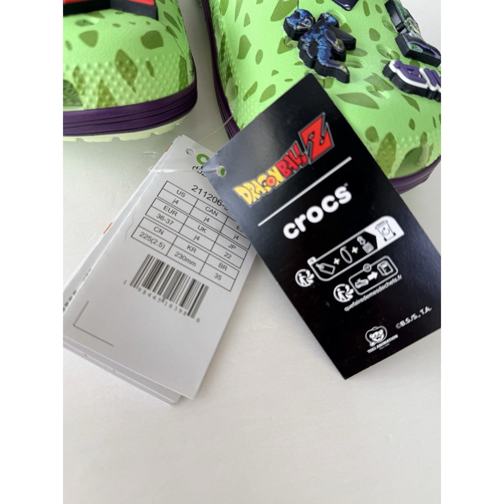 Dragon Ball Z x Crocs Classic Clog Cell 211206-90H All 5 Jibbitz Size J6/W7 NIB