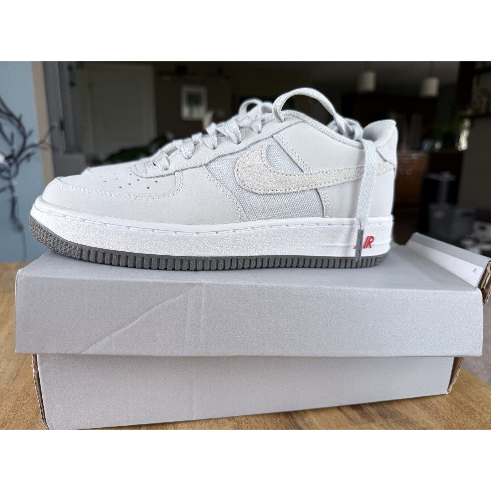 Nike Air Force 1 LV8 2 GS FJ4501-001 Phantom Black Suede Kids 5Y / W6.5 NIB