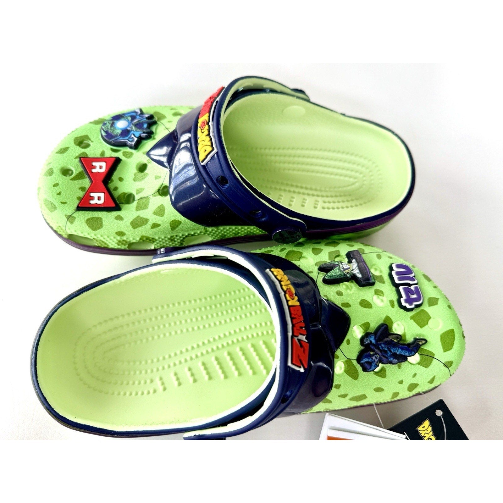 Dragon Ball Z x Crocs Classic Clog Cell 211206-90H All 5 Jibbitz Size J6/W7 NIB