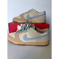 Nike Dunk Low HF0106-100 Sanddrift Armory Blue Suede Men's 9 Women's 10.5 NIB