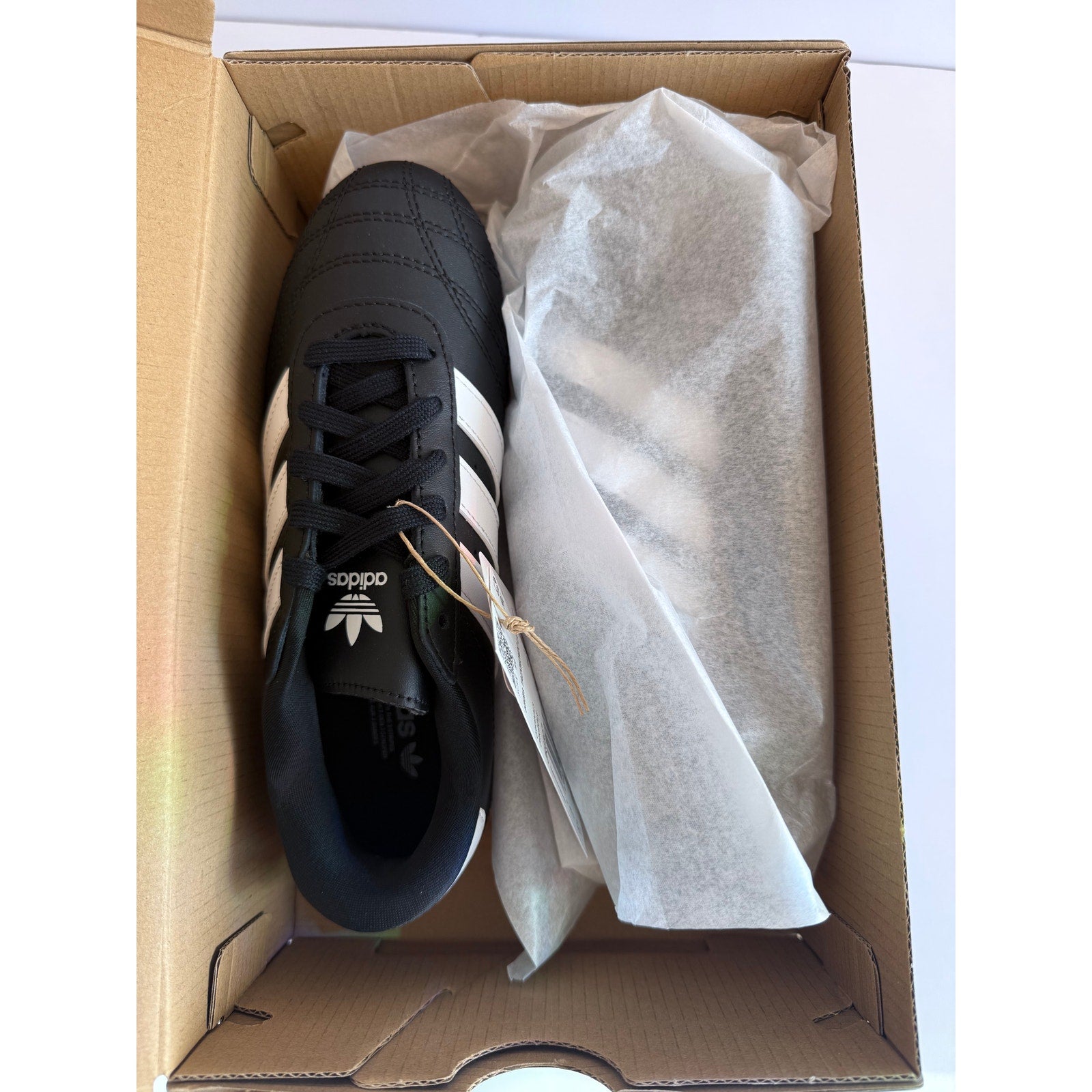 Adidas Taekwondo Lace J Core Black White Gum Kids 3.5 / UK 3 New