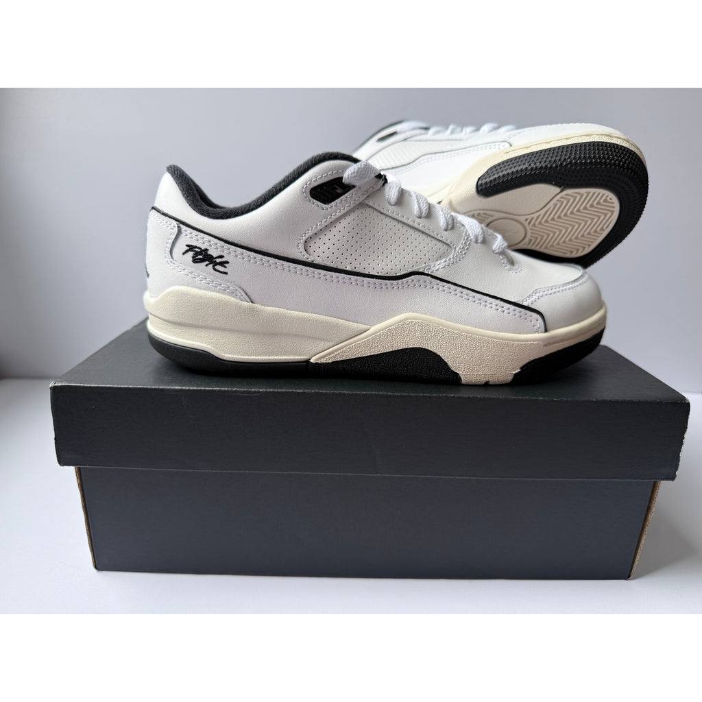 Jordan Flight Court GS HF3333-100 White Black Sail Boys 5.5Y / UK 5 EUR 38 NIB