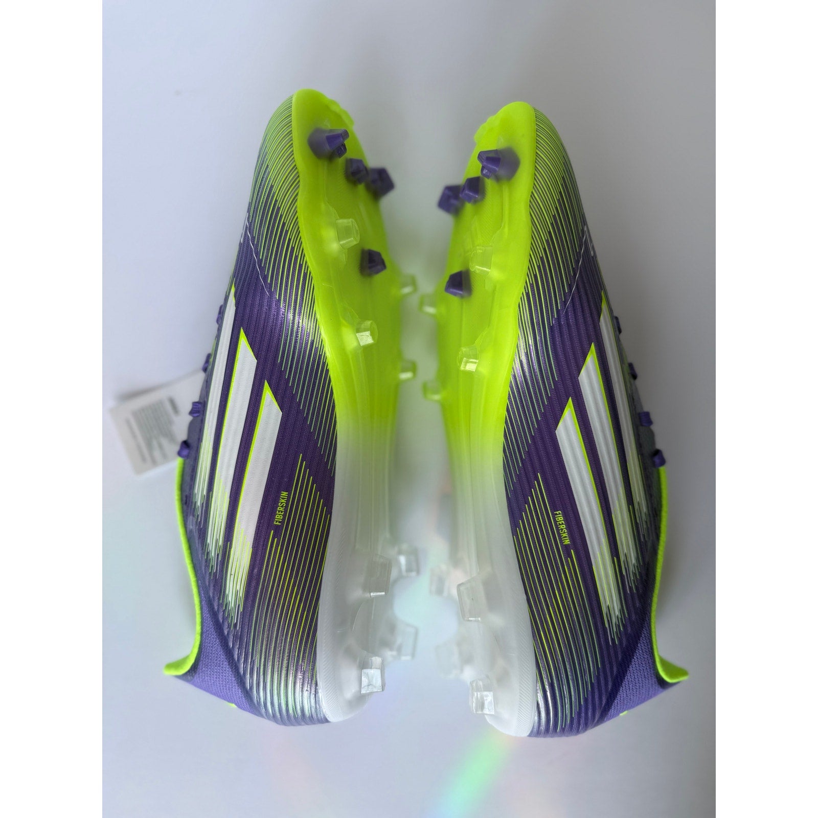 Adidas F50 League FG/MG JI0003 Purple Rush Lucid Lemon Men's 8.5 Women's 9.5