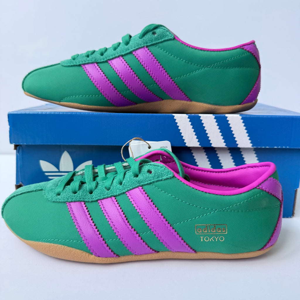 Adidas Tokyo W JQ0583 Court Green Purple Burst Gum Women's 5 UK 3.5 EUR 36 NWT