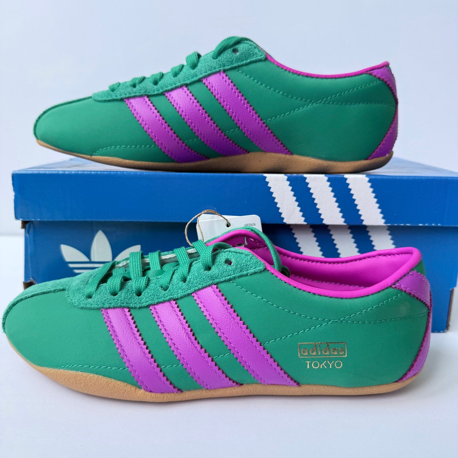 Adidas Tokyo W JQ0583 Court Green Purple Burst Gum Women's 5 UK 3.5 EUR 36 NWT