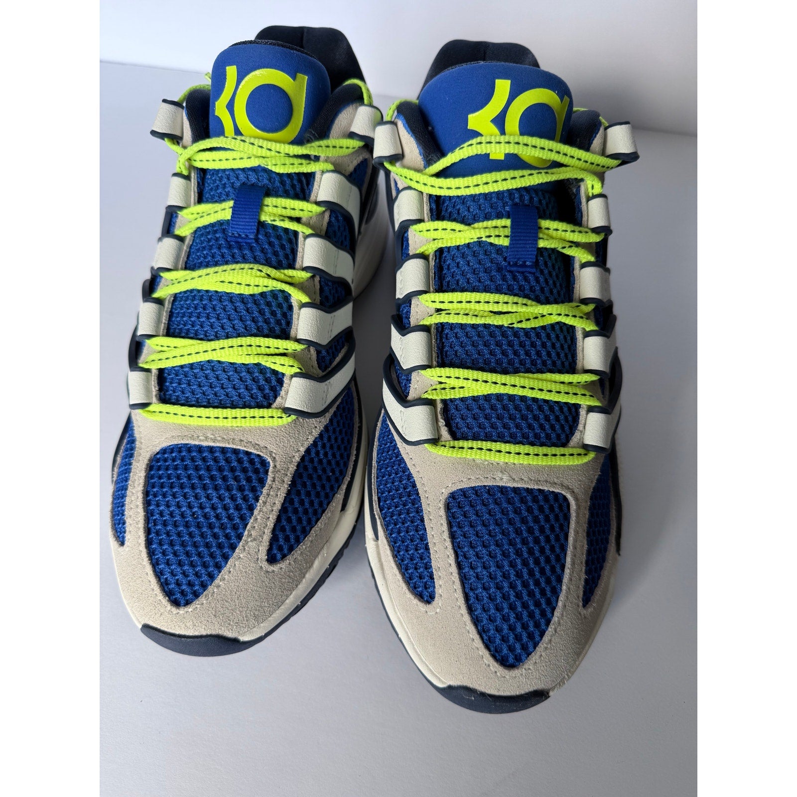 Nike KD18 Seat Pleasant HV1992-400 Hyper Royal Neon Yellow Men's 8.5 Women's 10