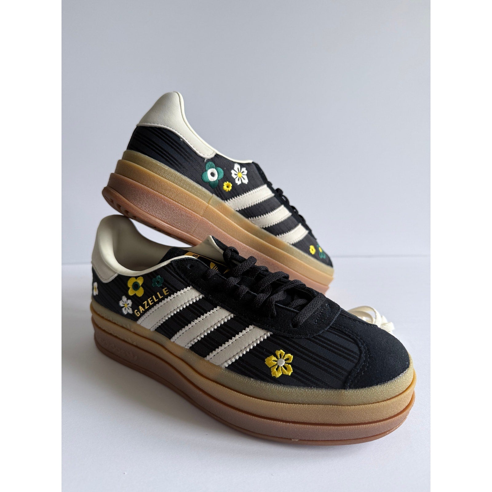 Liberty London x Adidas Gazelle Bold W IH1922 Black Floral Women's 8 / UK 6.5