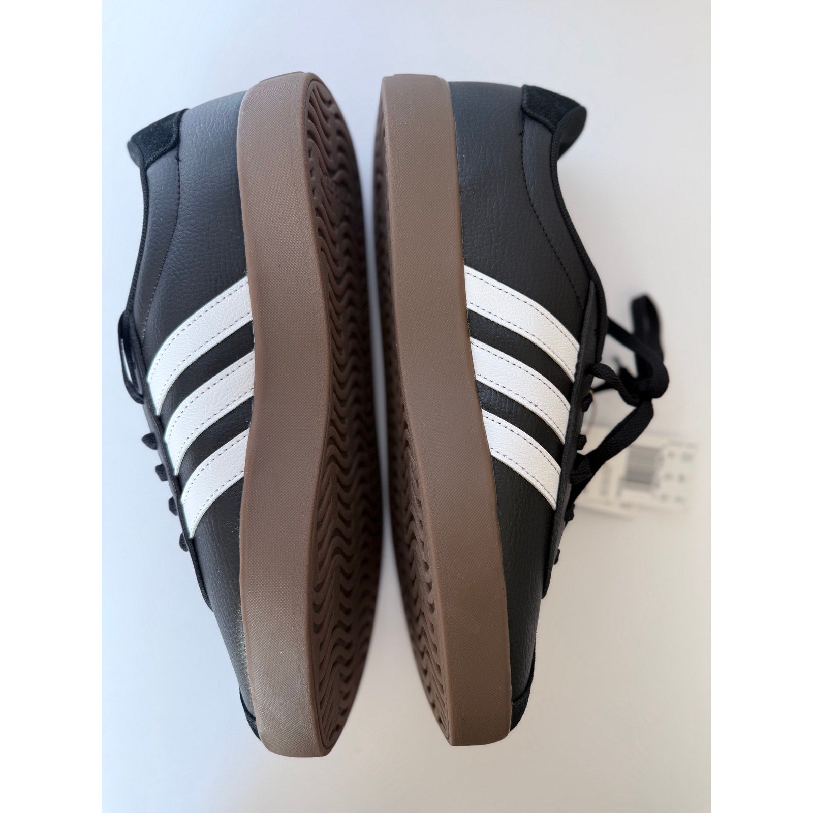 Adidas VL Court 3.0 Skate Men's 10 Black White Gum ID6286 NWT Skateboard