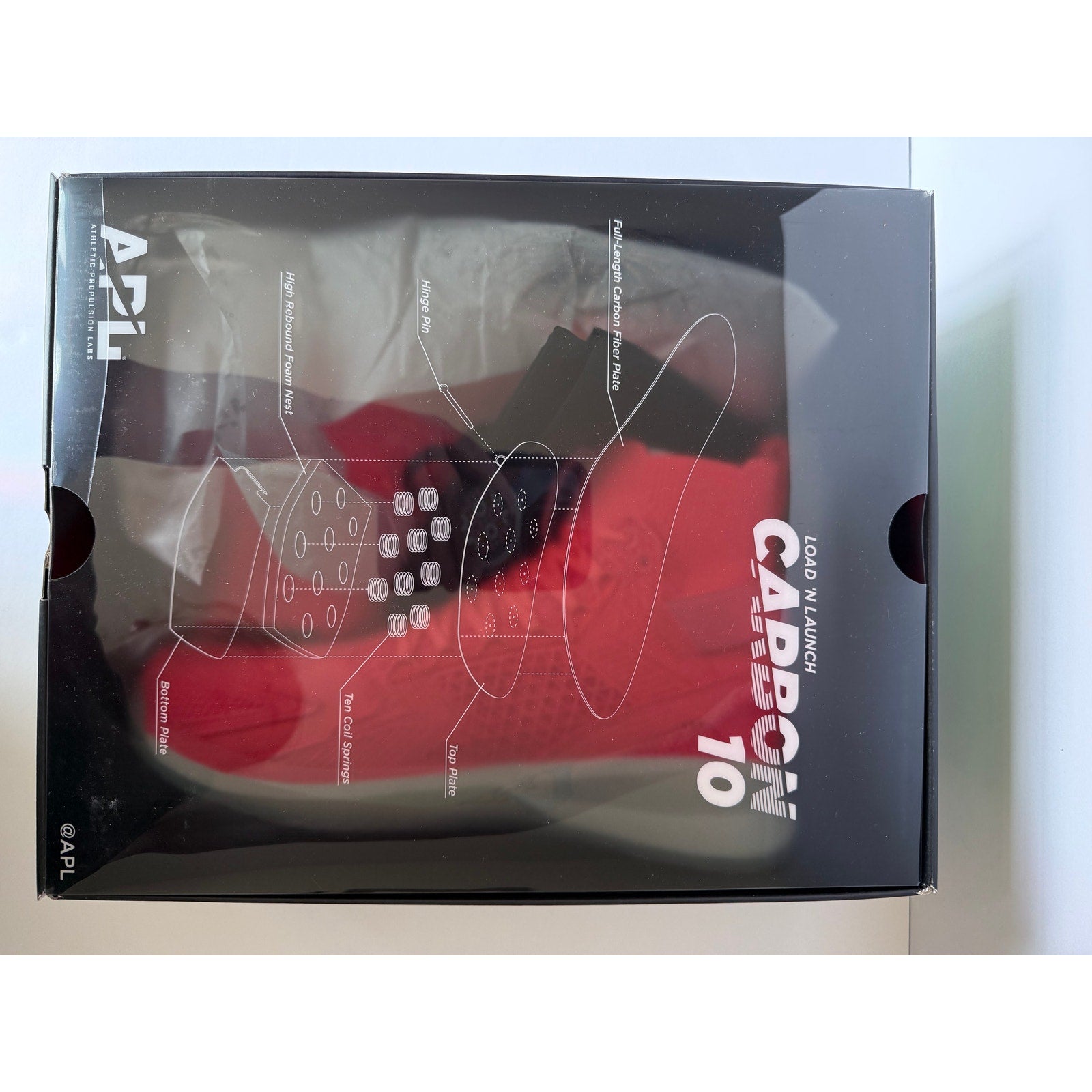 APL Concept X Carbon 10 Laser Red/Silver/White Men's 9/Women's 10.5 NIB