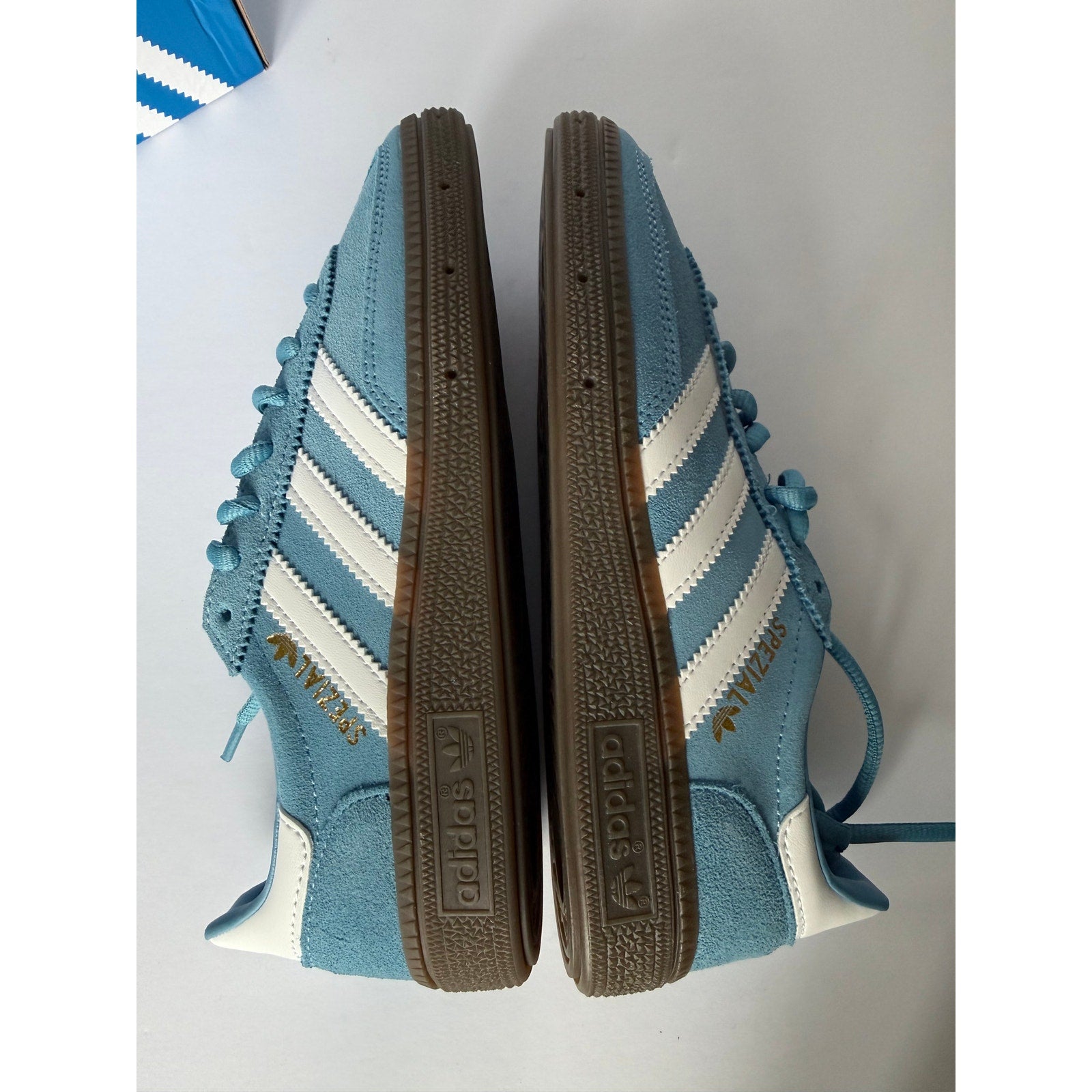 Adidas Handball Spezial J Light Blue Cloud White JI2902 Sz 3.5Y