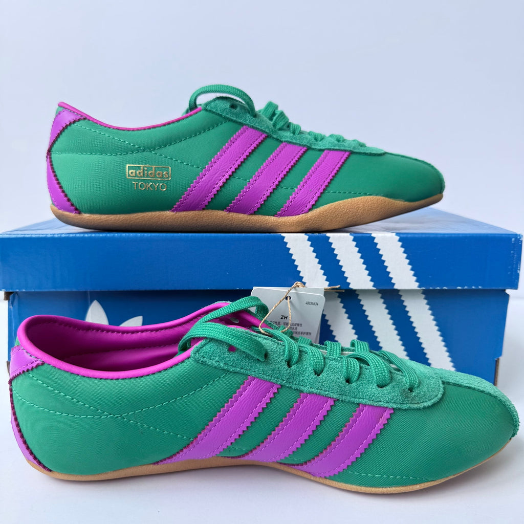 Adidas Tokyo W JQ0583 Court Green Purple Burst Gum Women's 5 UK 3.5 EUR 36 NWT