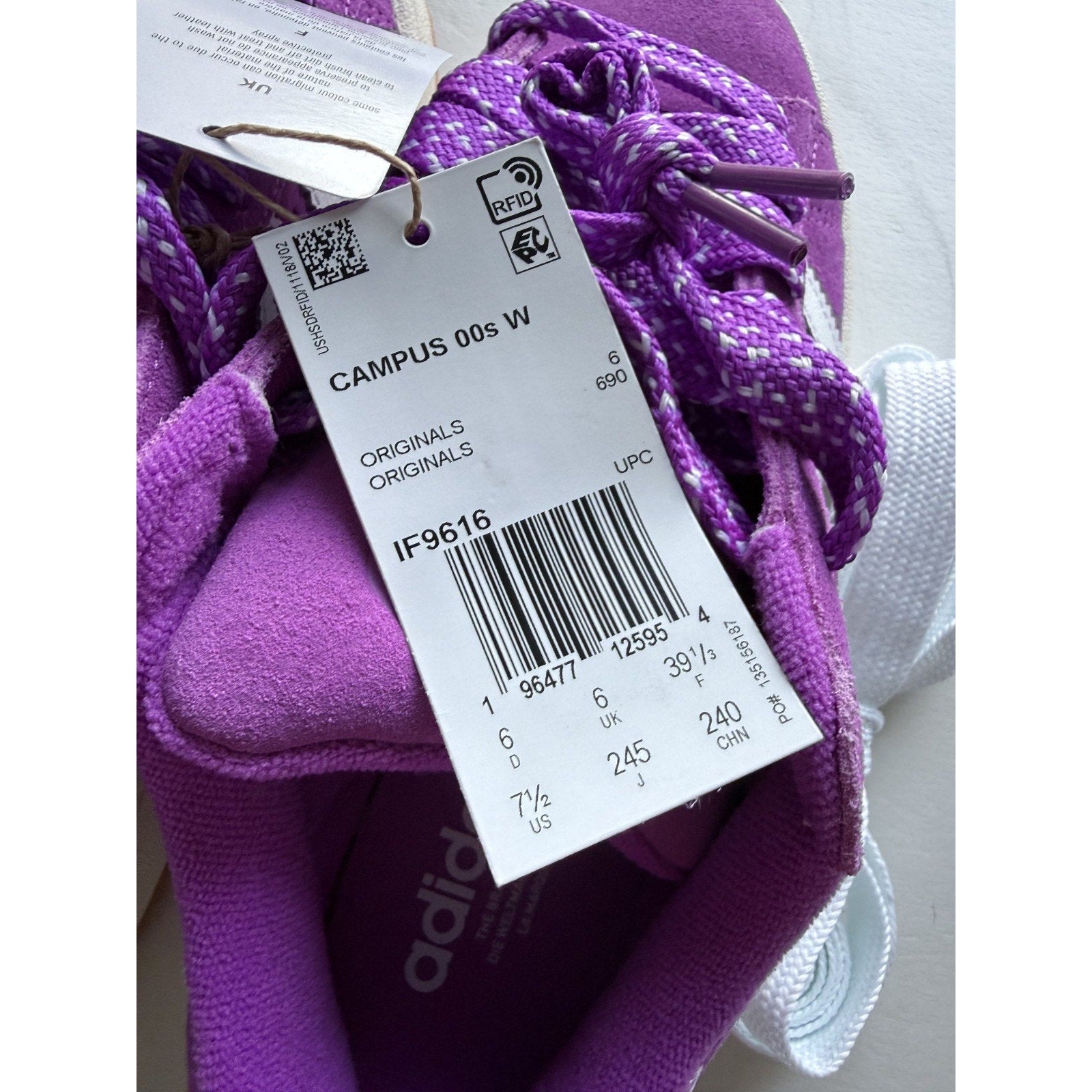 Adidas Campus 00s W Purple Burst IF9616 Womens 6 / UK 4.5 / EUR 38.5 | BN No Box