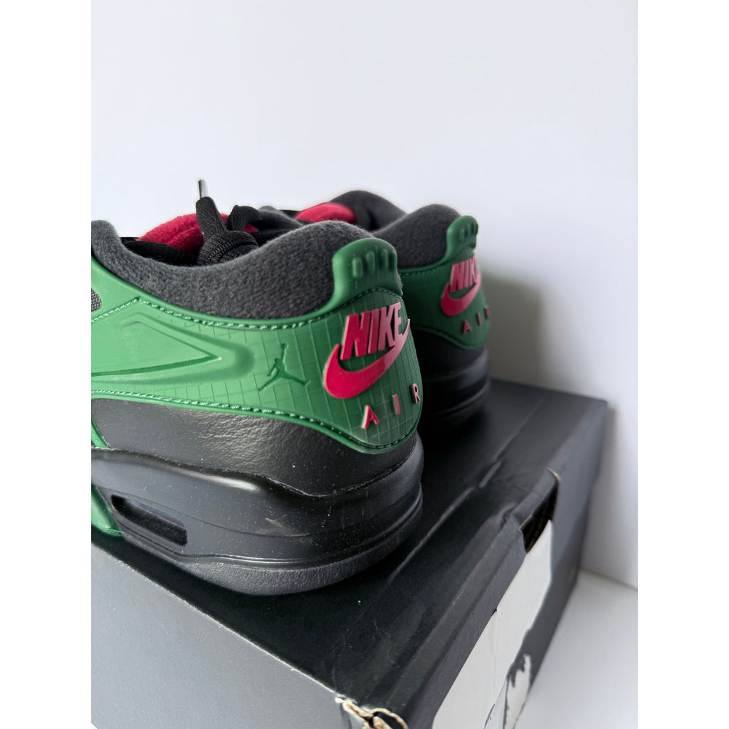 Air Jordan 4 RM GS Black Gorge Green 5.5Y FQ7938-003 Varsity Red NIB